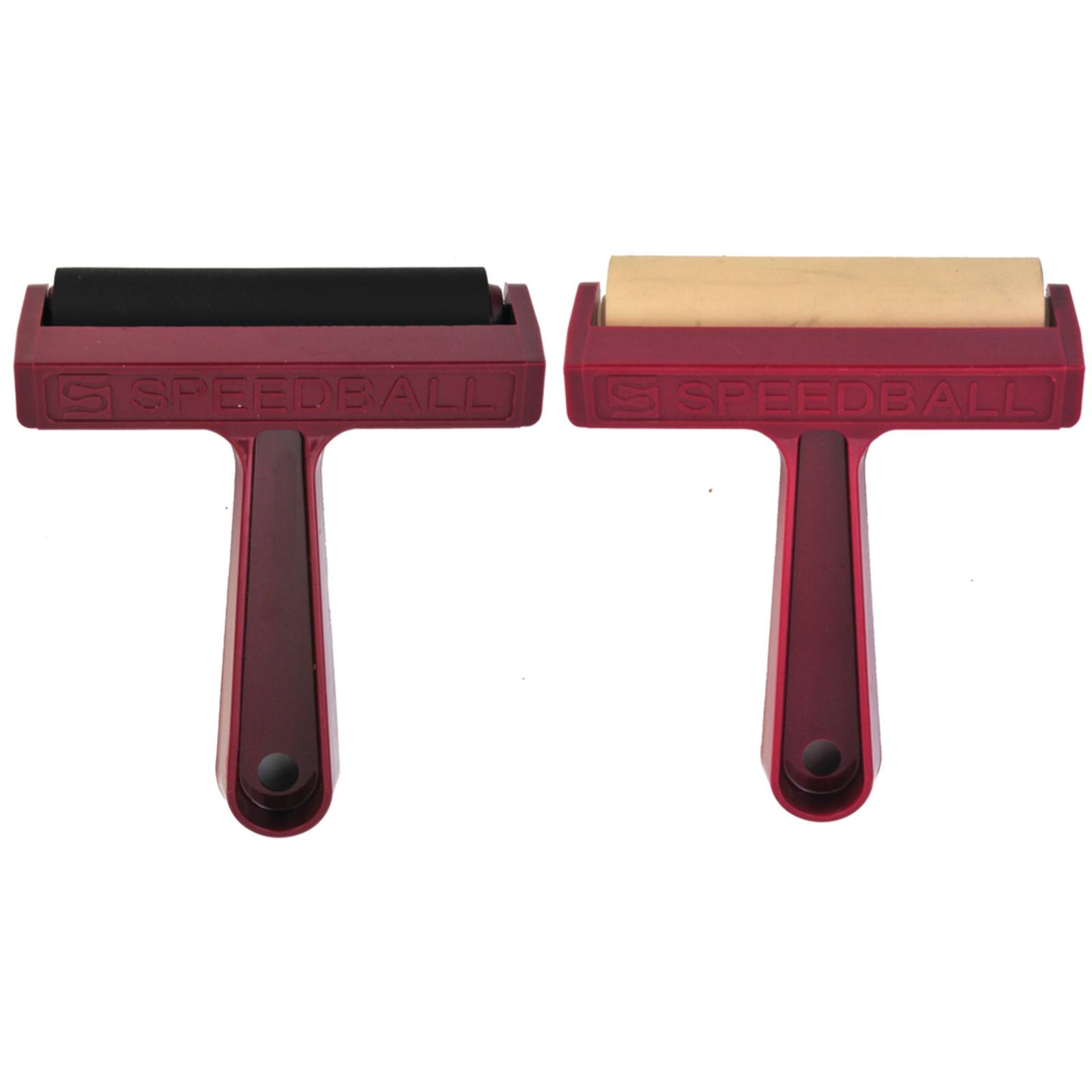Speedball® Pop-In™ Rollers 4" Hard Rubber Carded Brayer