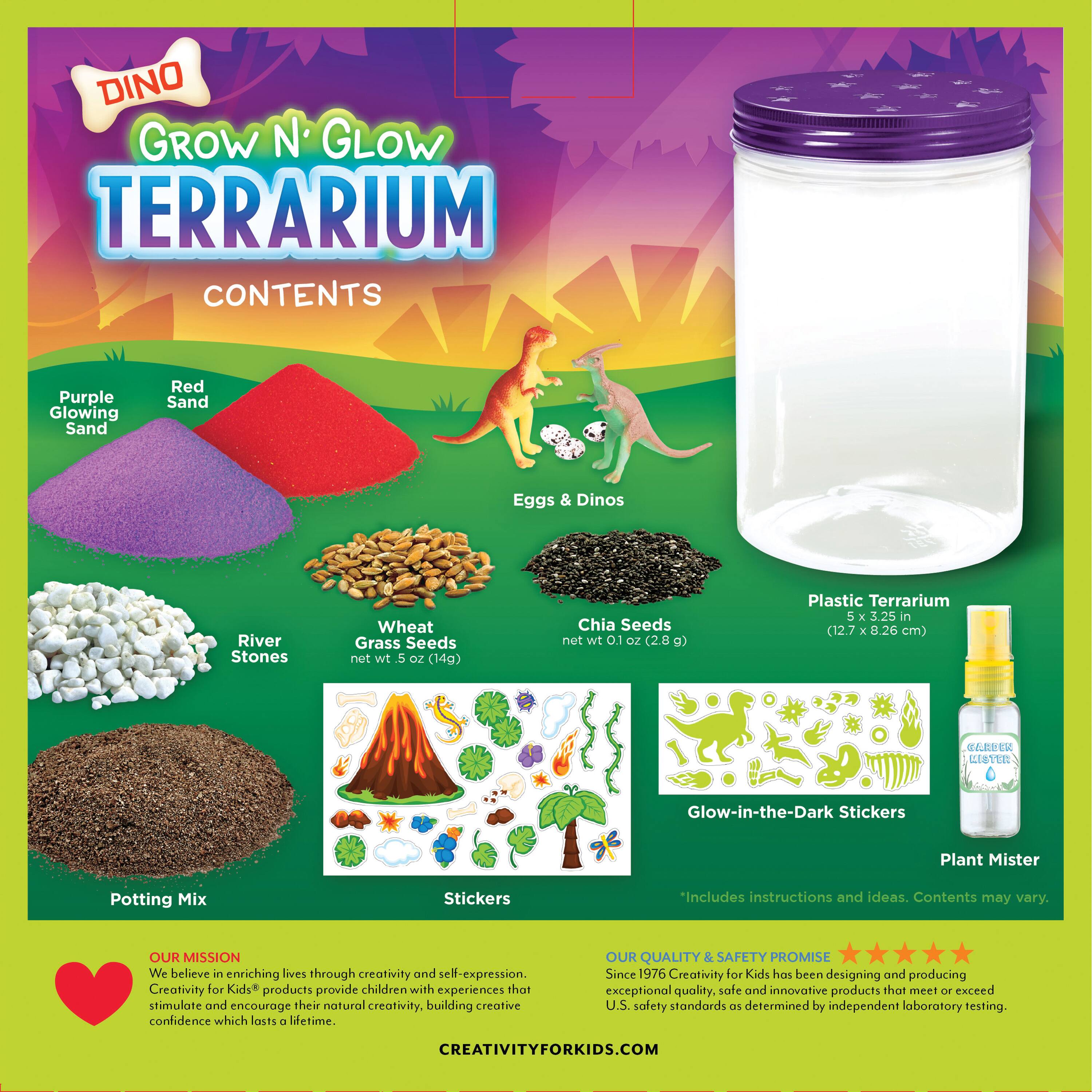Creativity for Kids Grow N' Glow Terrarium Dinosaur Kit