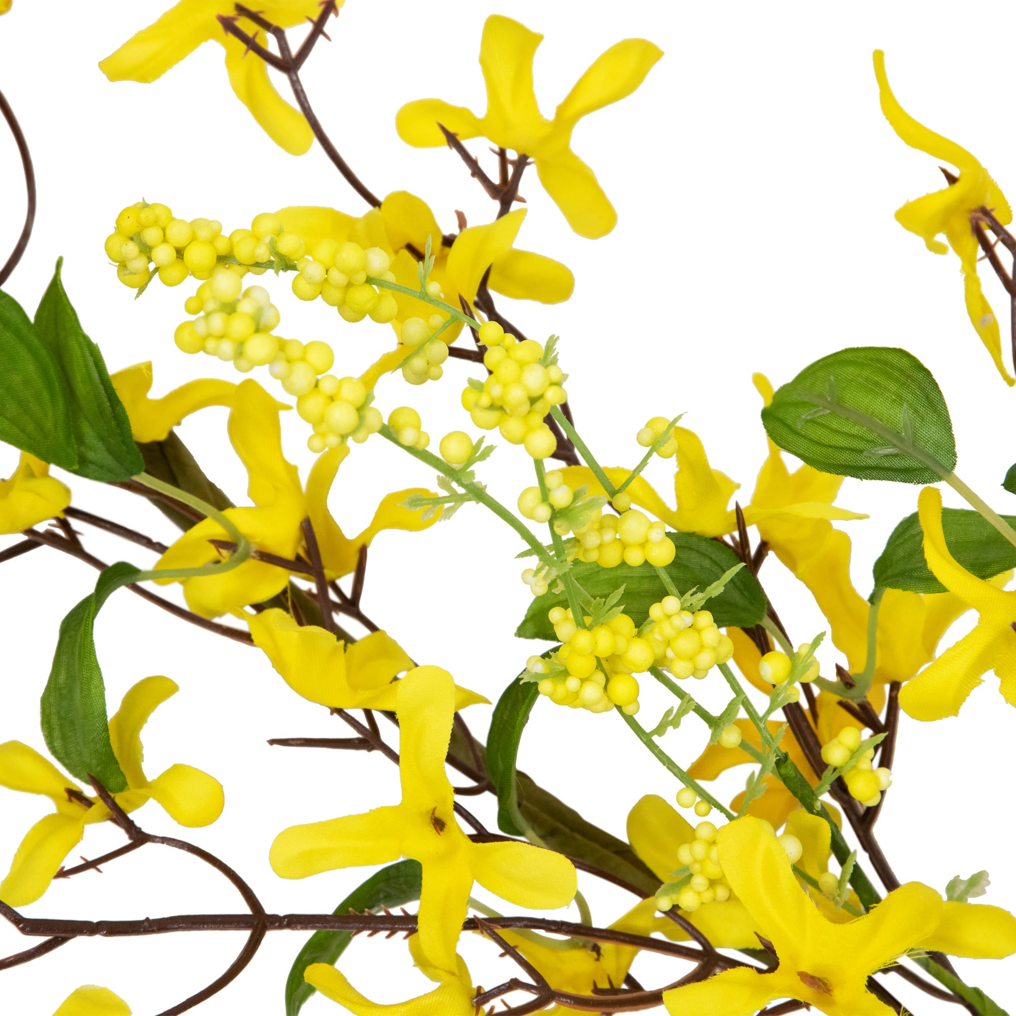 5ft. Yellow Forsythia & Berry Floral Spring Garland