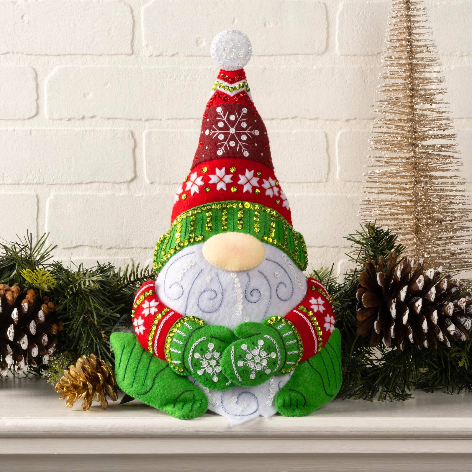 Bucilla&#xAE; Nordic Gnome Felt Door Stopper Kit