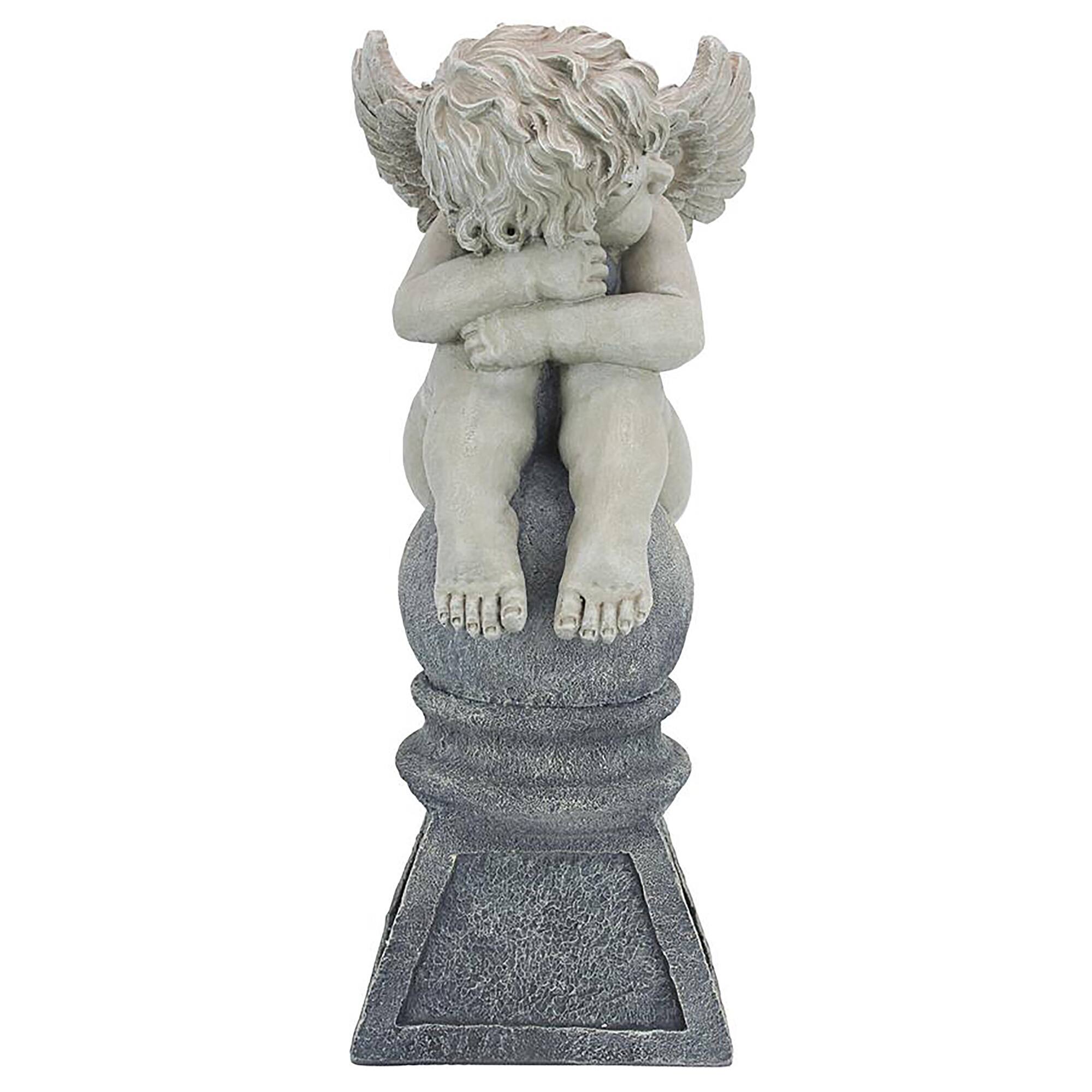 Design Toscano 22" Balancing a Dream Cherub Garden Statue