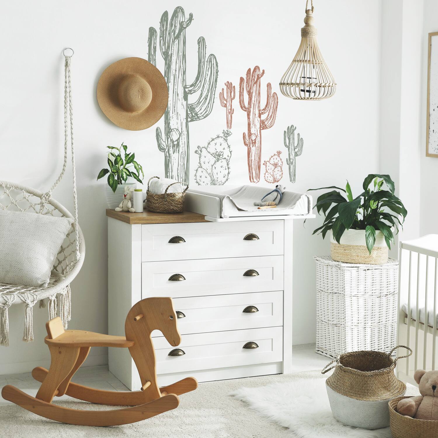 RoomMates Mr. Kate Hand-Drawn Cactus Peel & Stick Wall Decals