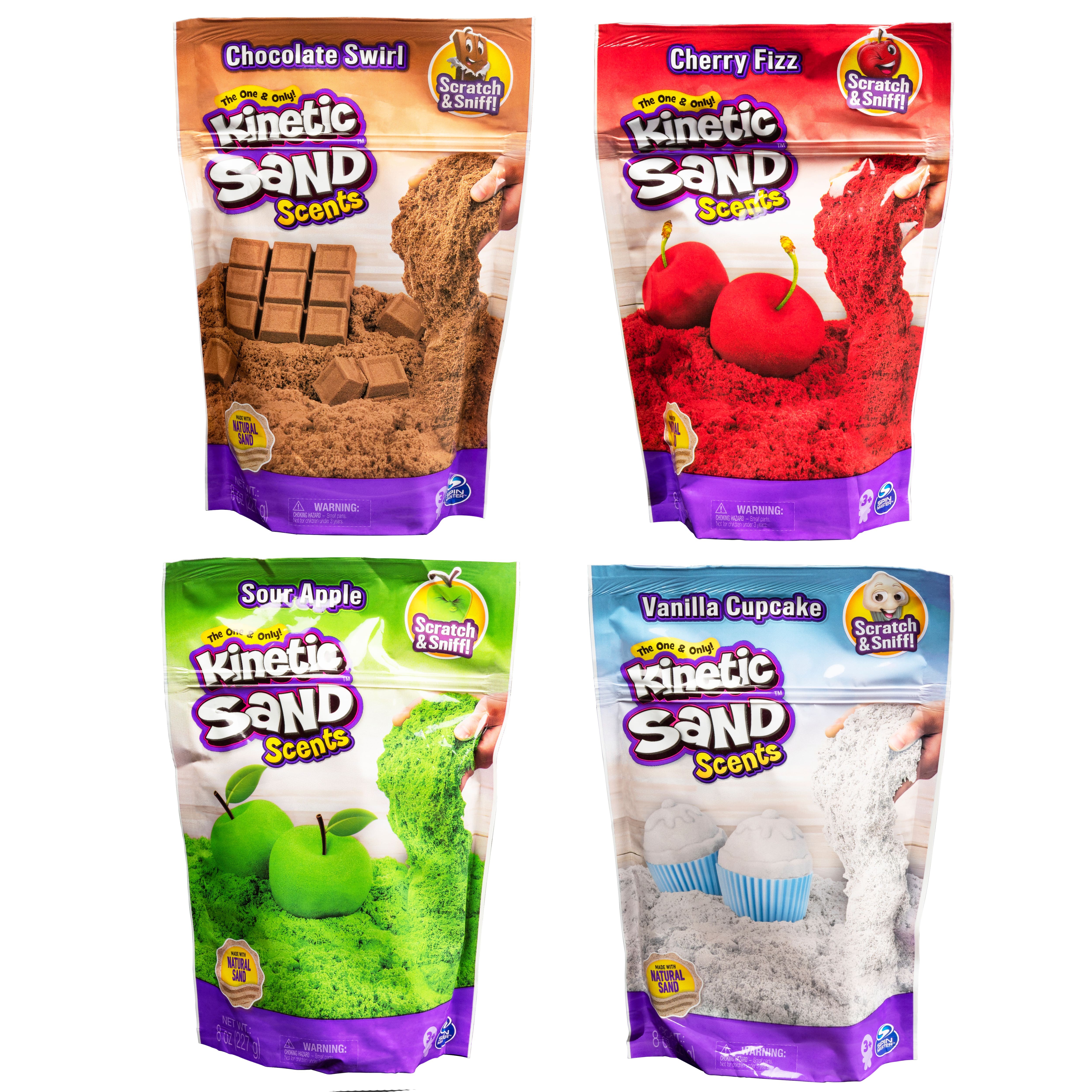 Kinetic Sand Scents, 226g Chocolate Swirl Scented Kinetic Sand
