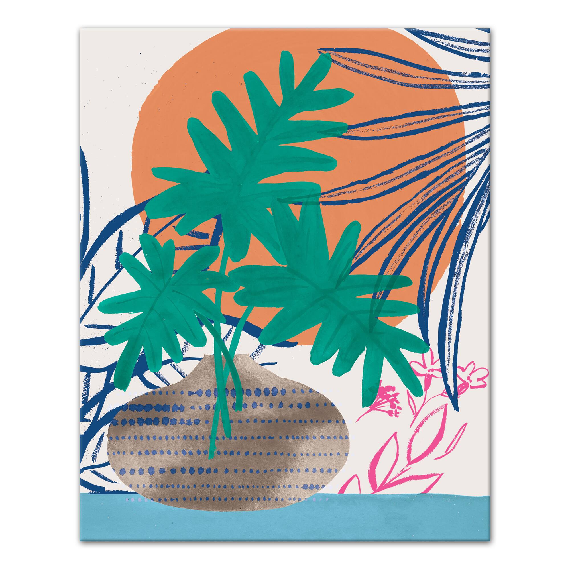 Tropcail Still Life 16" x 20" Canvas Wall Art