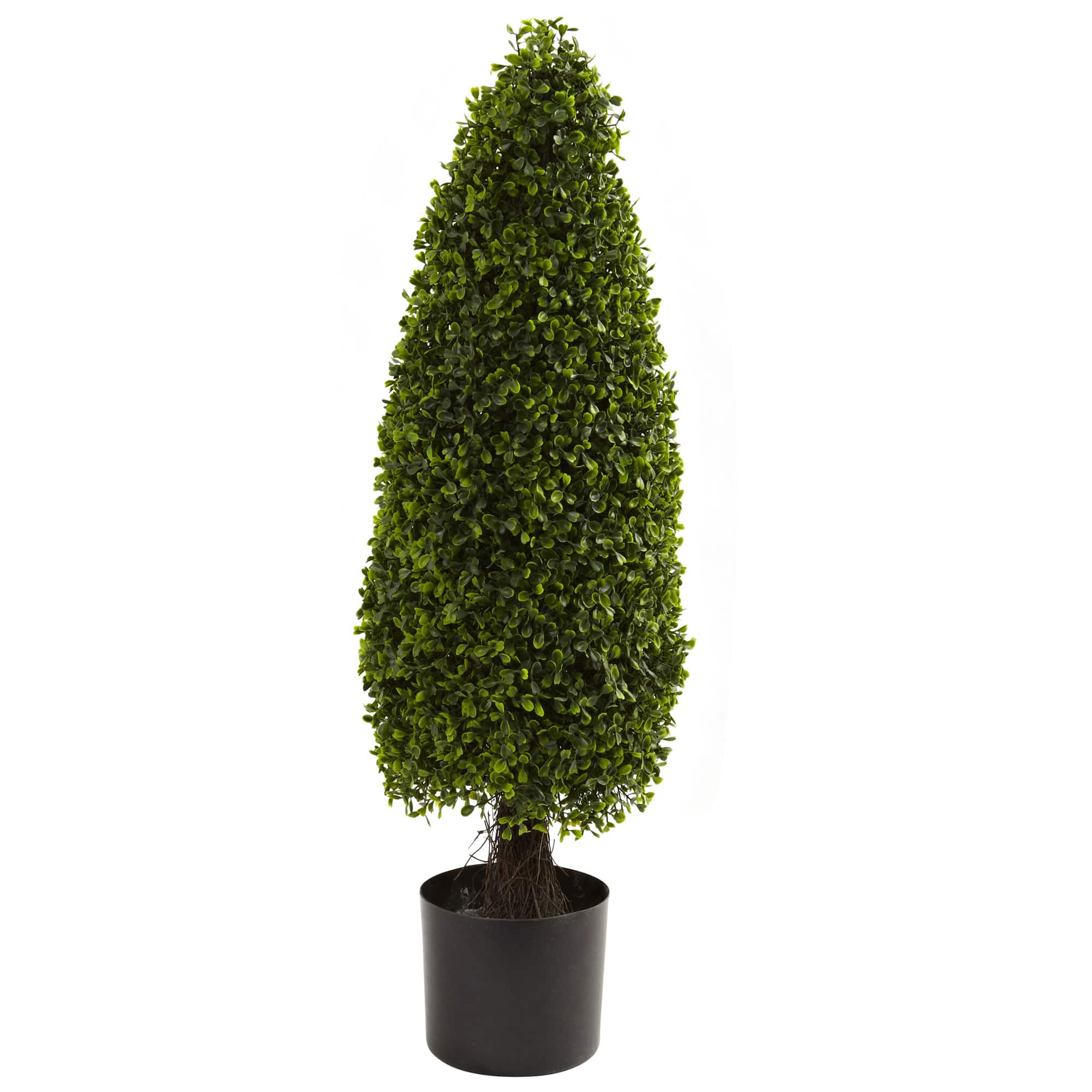 3ft. Artificial Boxwood Tower Topiary UV Resistant (Indoor/Outdoor)