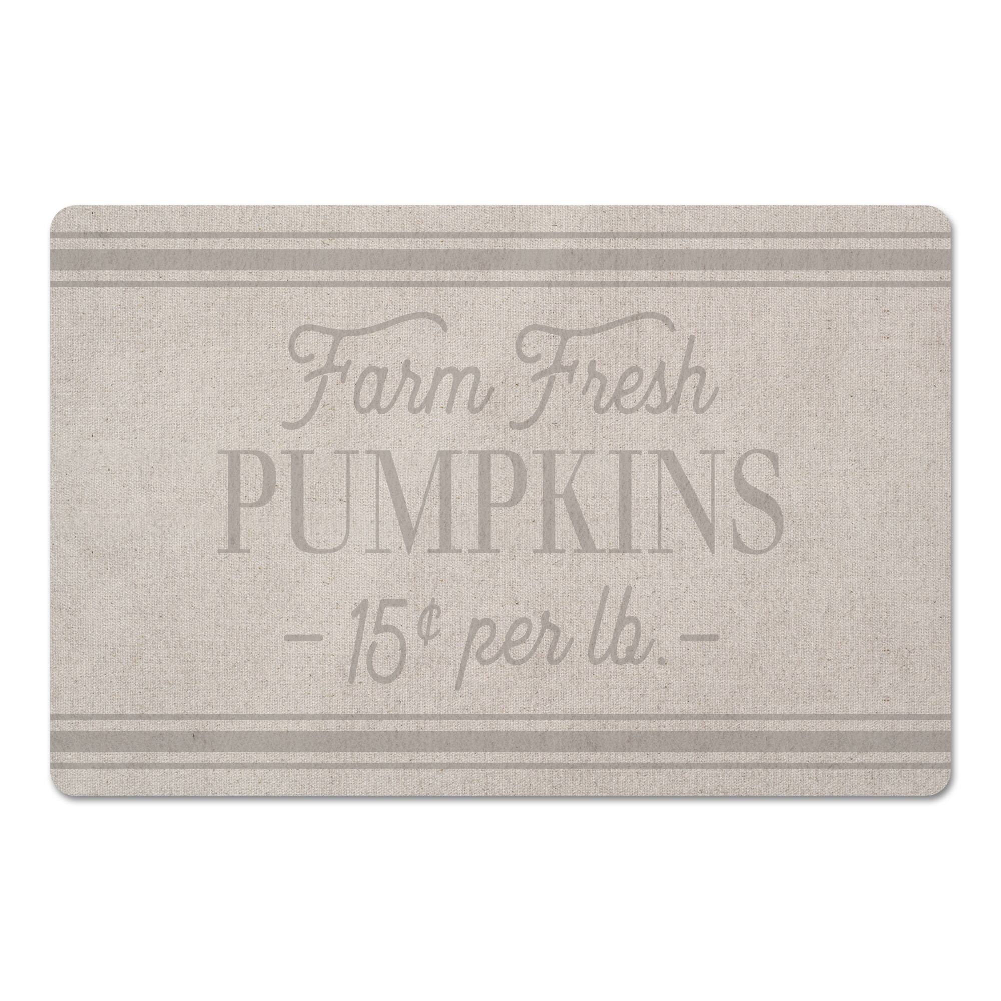 Farm Fresh Pumpkins Floor Mat