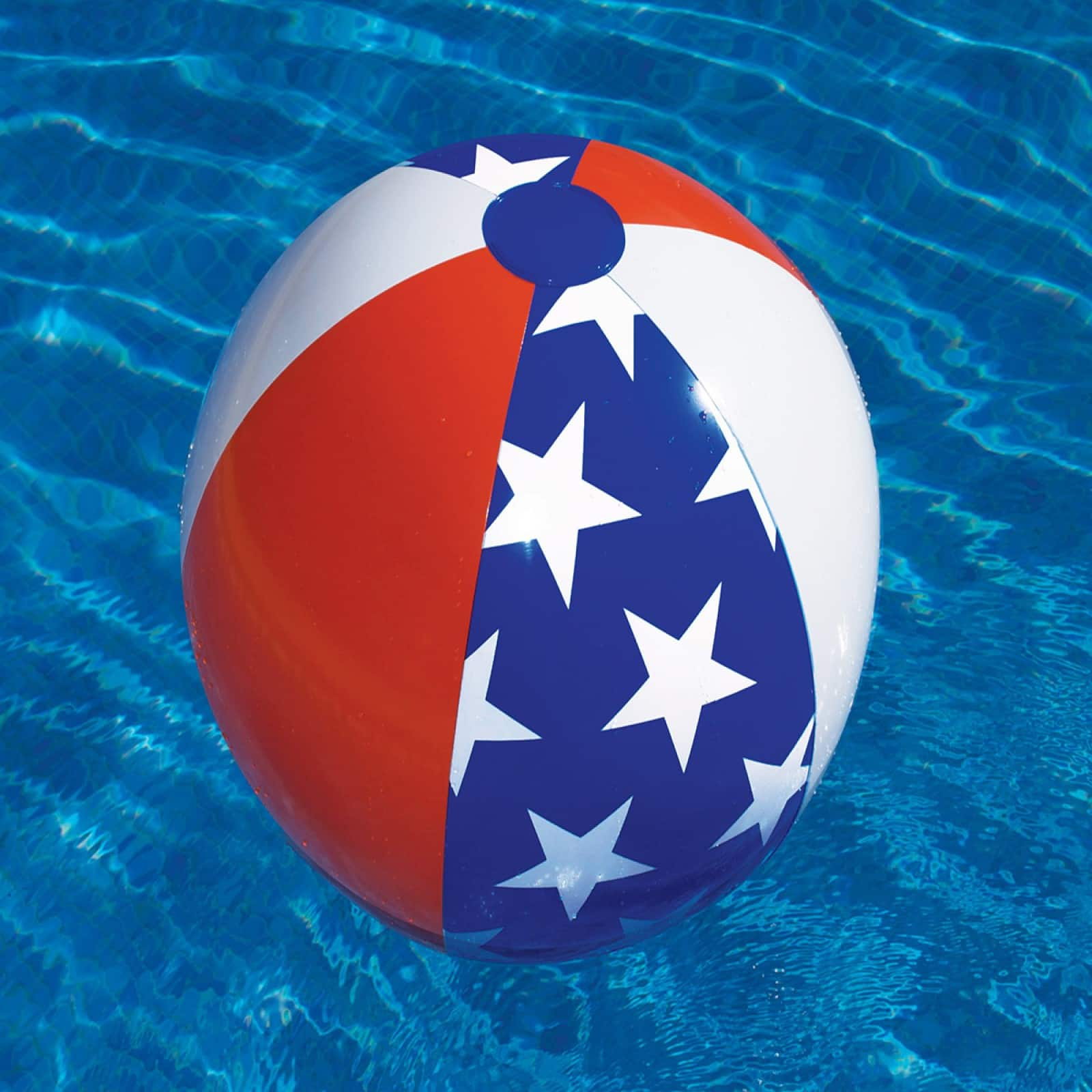 22&#x22; American Stars &#x26; Stripes Inflatable Beach Ball