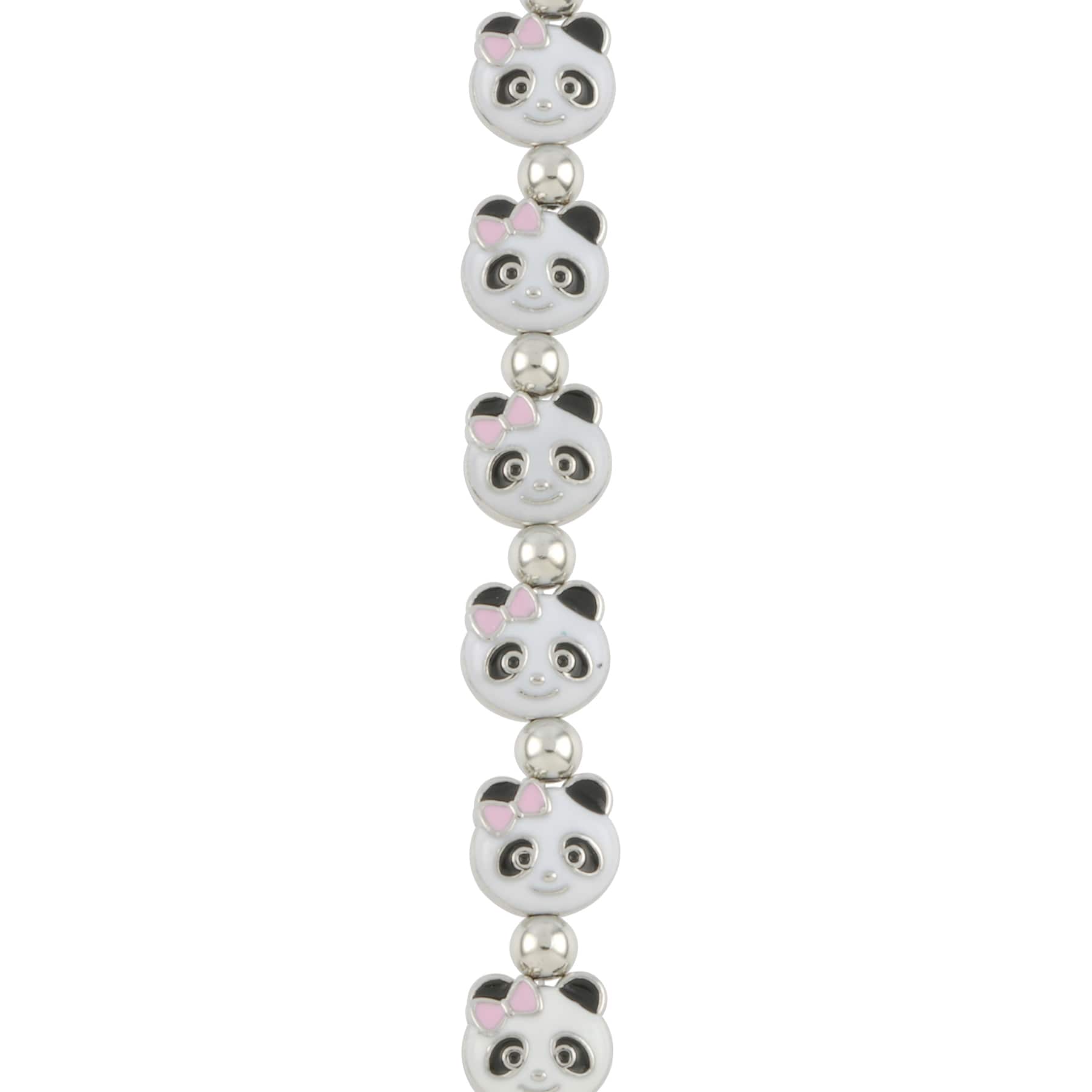 Enamel Metal Panda Beads, 13mm by Bead Landing&#x2122;