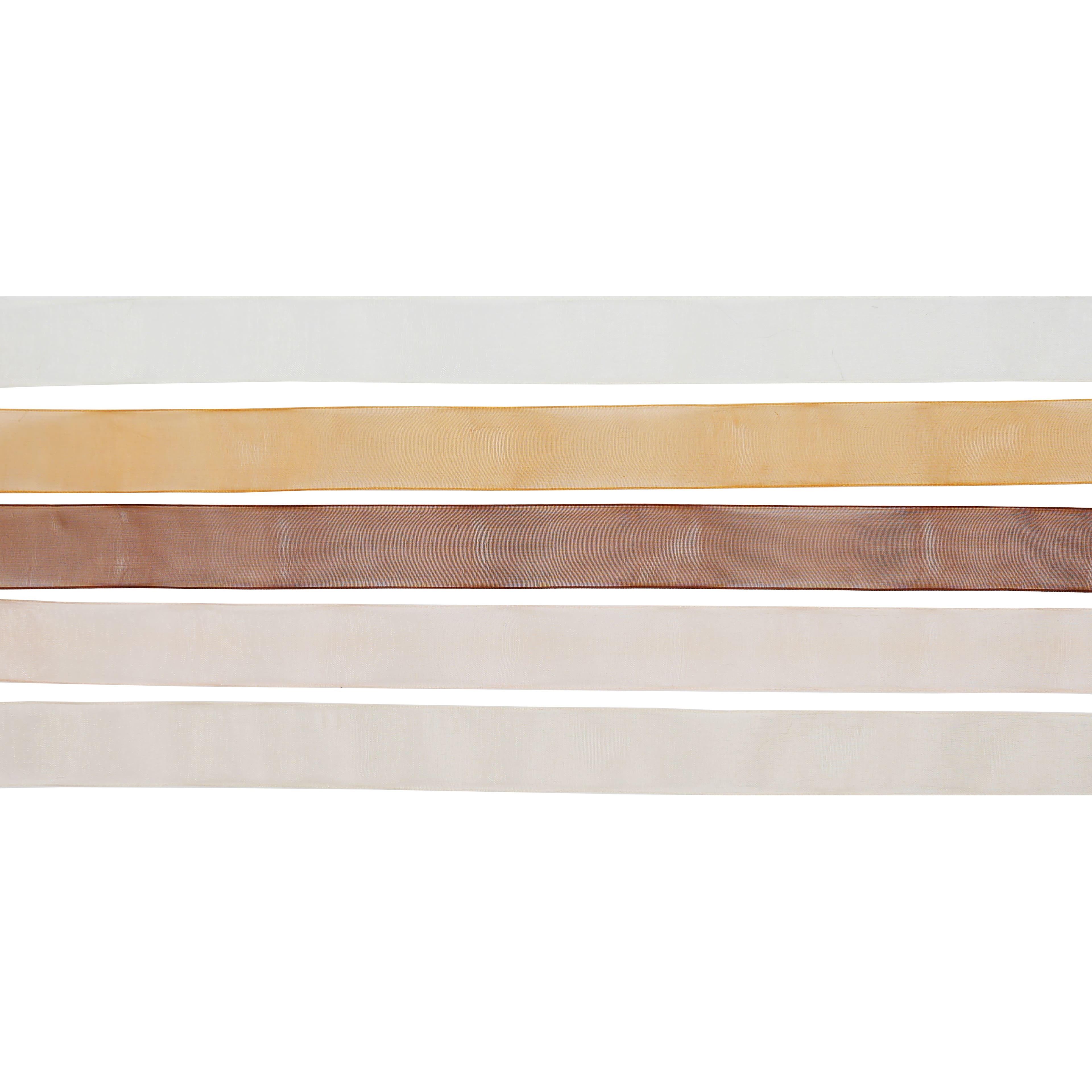 5 Color Sheer Value Pack Ribbon by Celebrate It&#xAE;