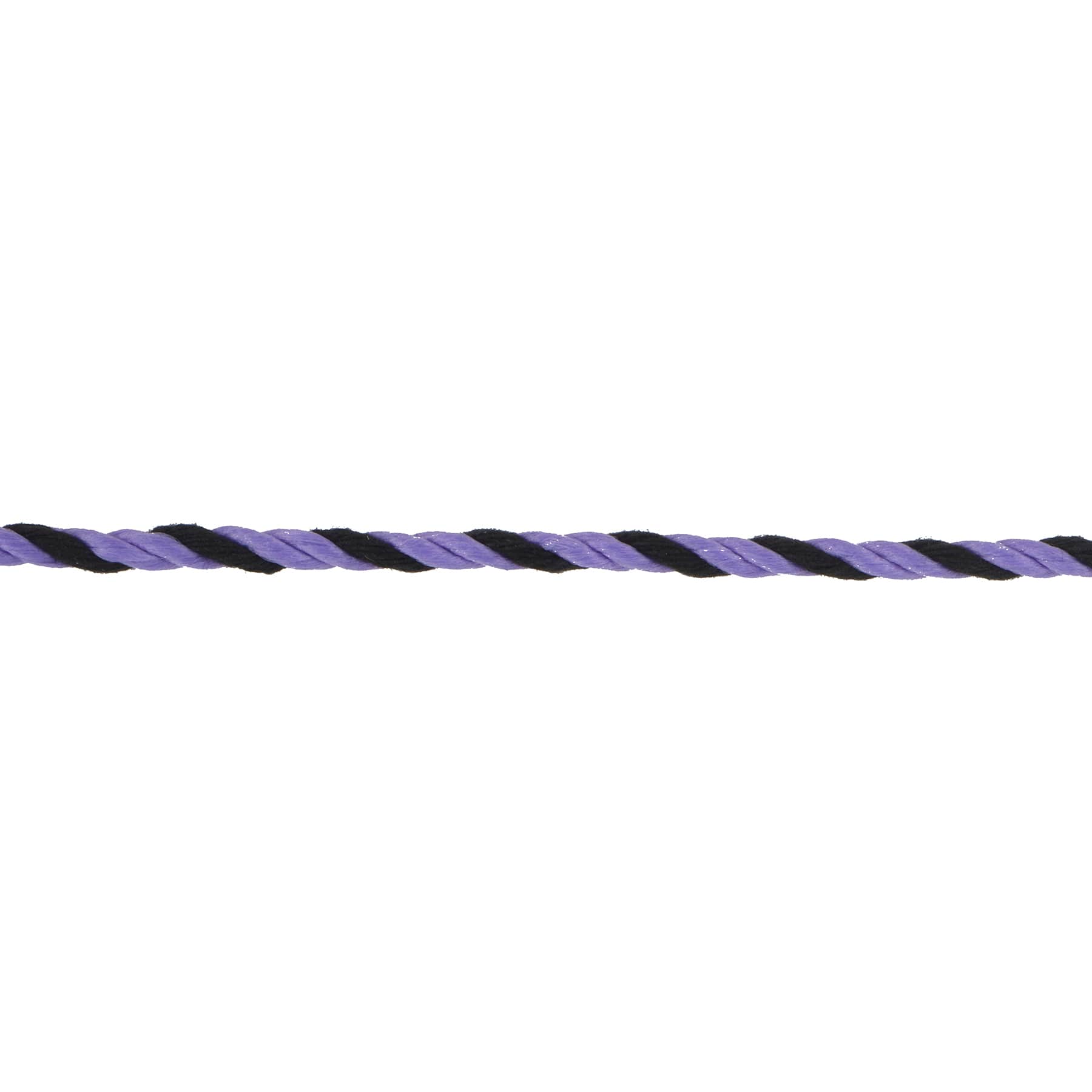 1/8" x 4yd. Purple & Black Twist Ribbon by Celebrate It® Halloween