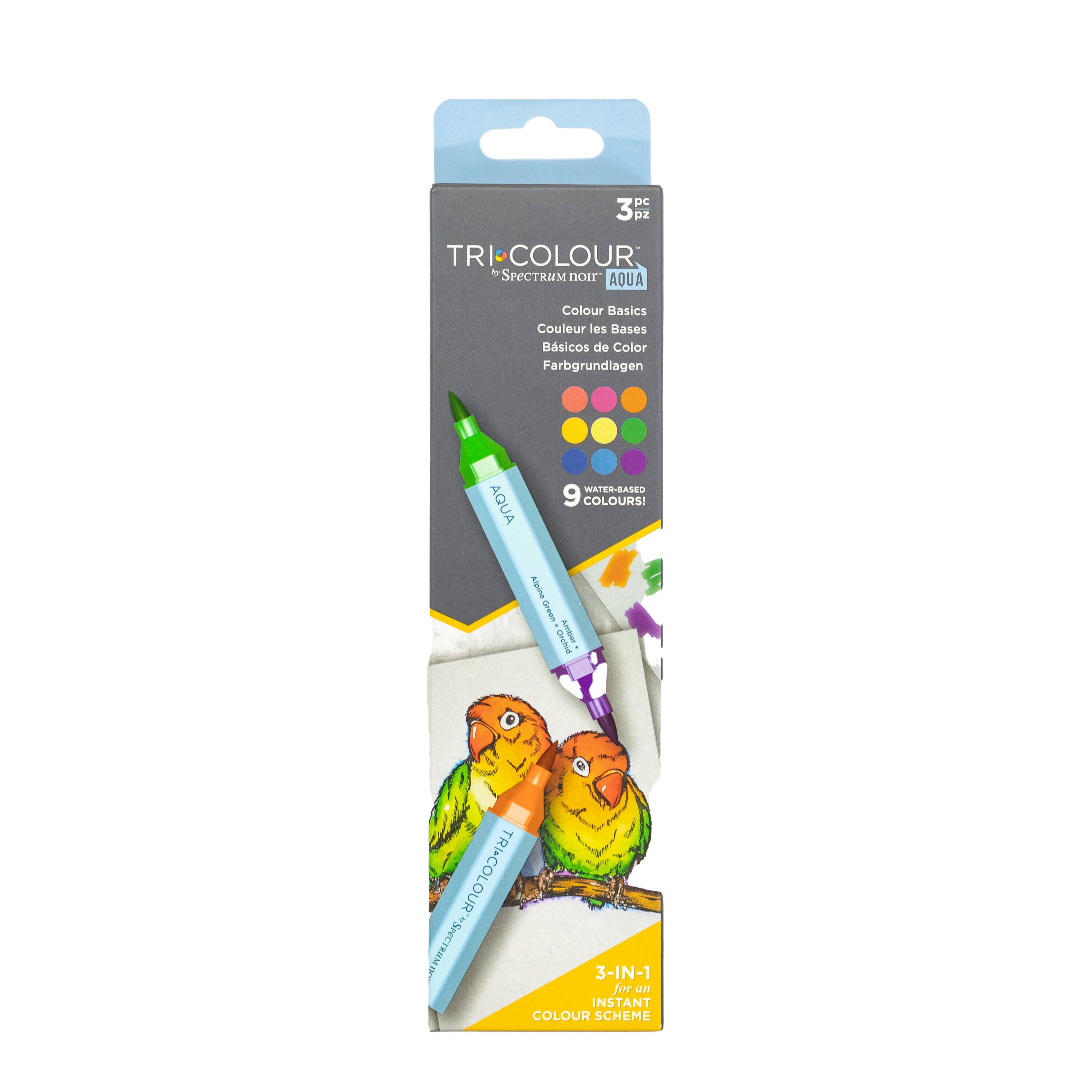 Spectrum Noir™ TriColour™ Aqua Colour Basics Marker Set