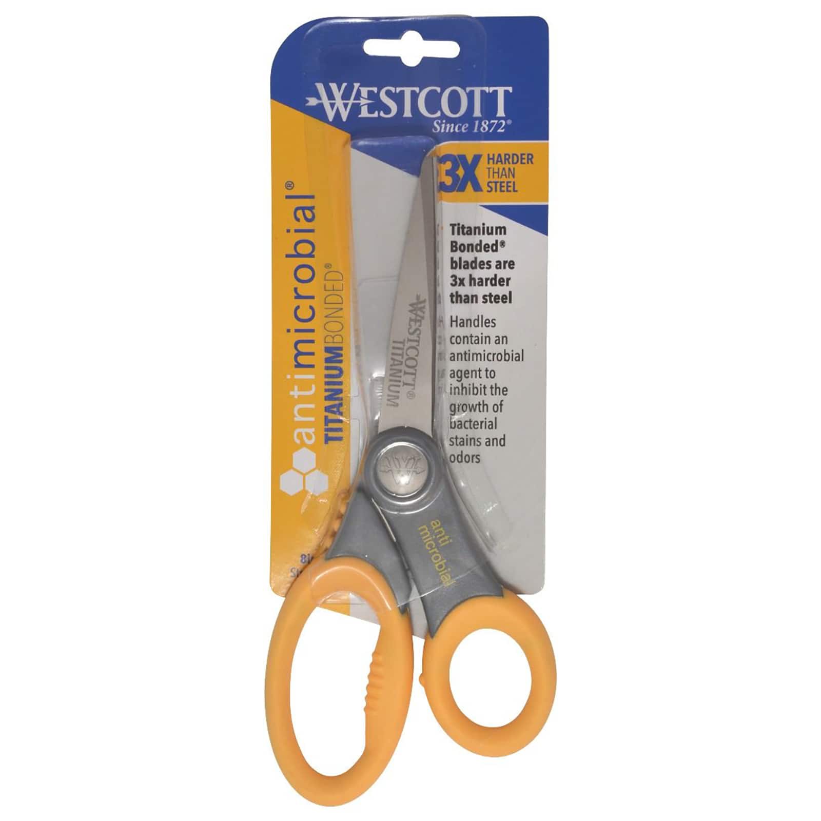 Westcott® 8" Titanium Bonded Scissors with Anti-Microbial Handles