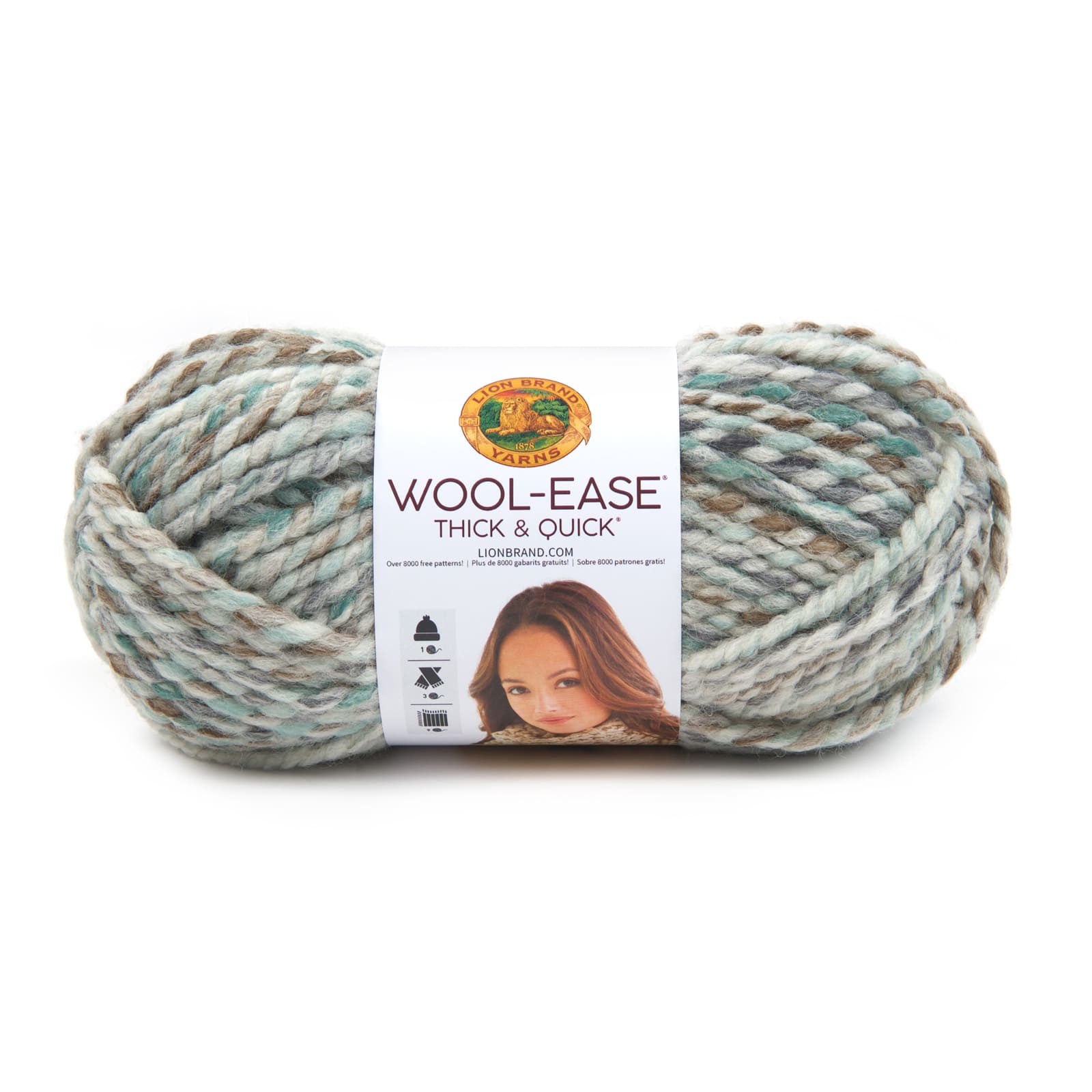 Lion Brand Wool Ease Thick & Quick Yarn - Denim