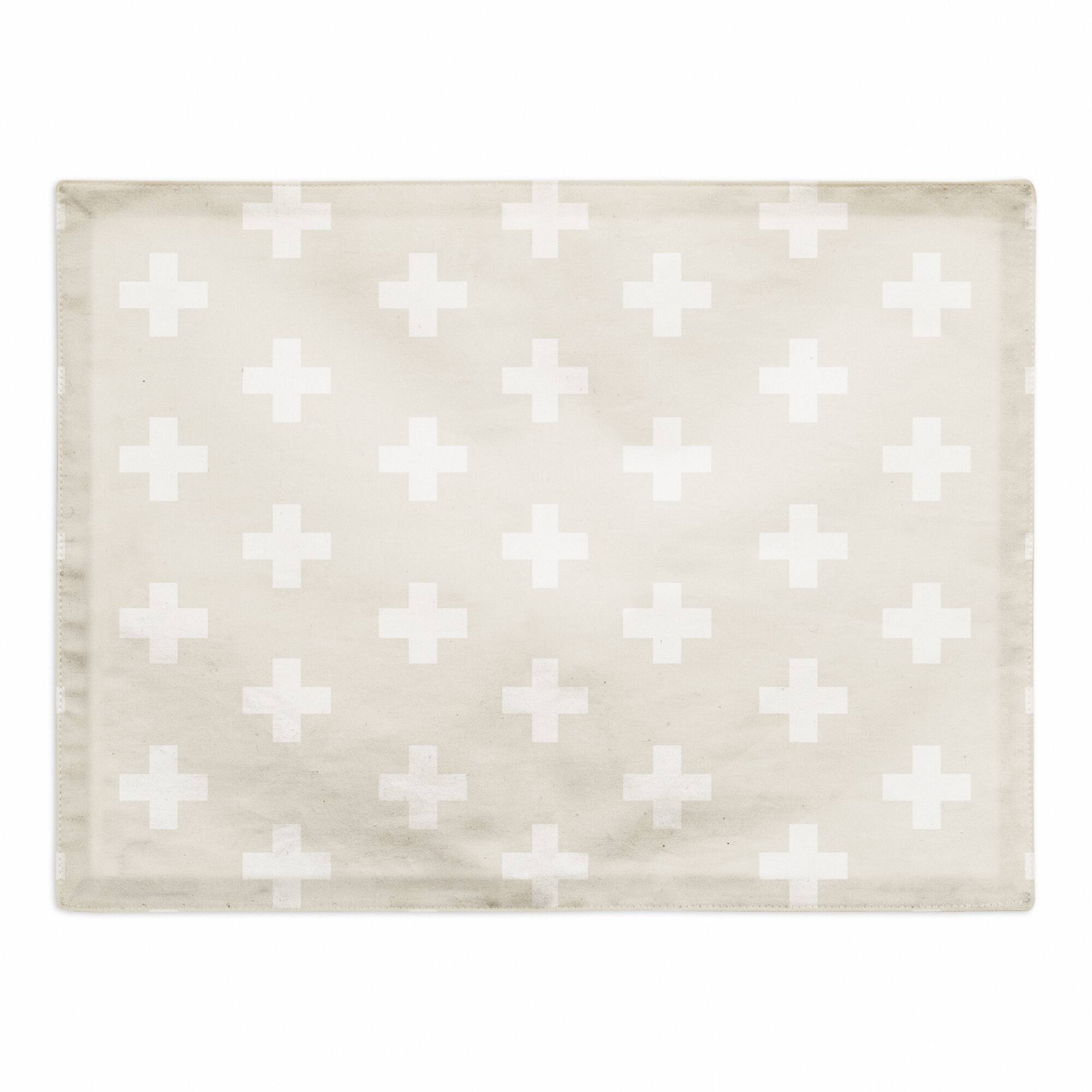 Swiss Cross Pattern Polyester Twill Placemat