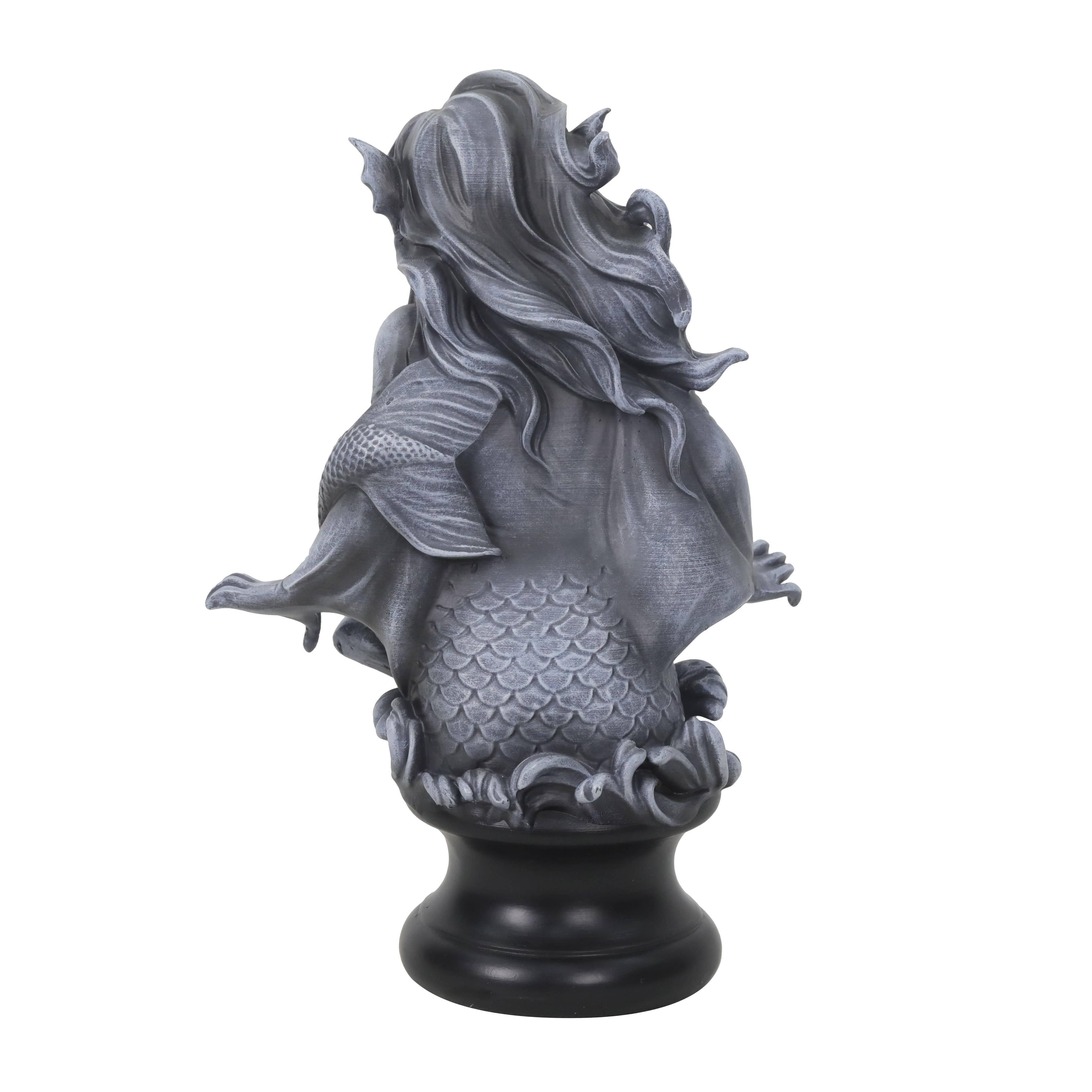 10.25&#x22; Gray Mermaid Bust Tabletop D&#xE9;cor by Ashland&#xAE;