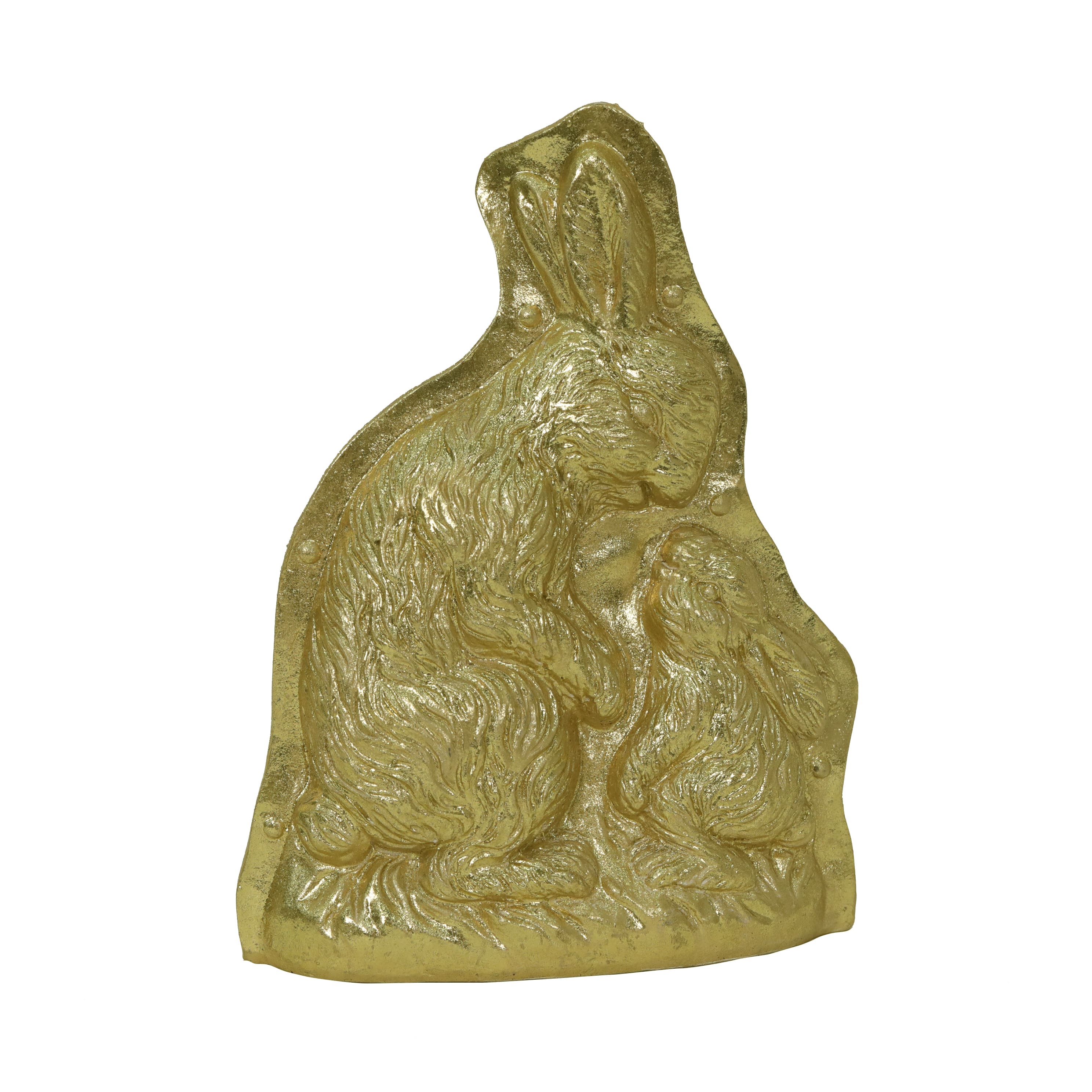 7.5&#x22; Gold Decorative Chocolate Bunnies Mold Tabletop Accent by Ashland&#xAE;