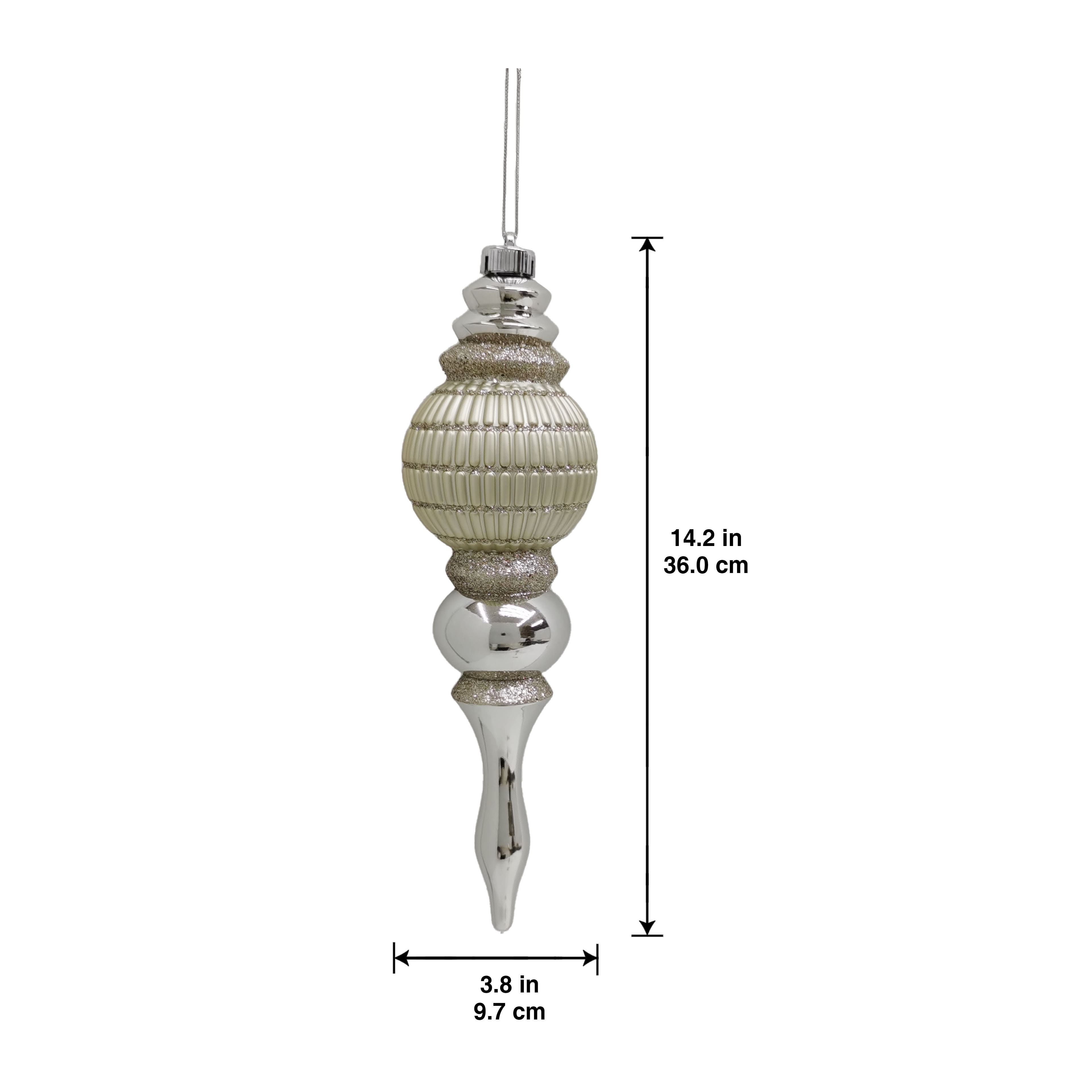 14.25&#x22; Silver &#x26; Gold Finial Ornament by Ashland&#xAE;