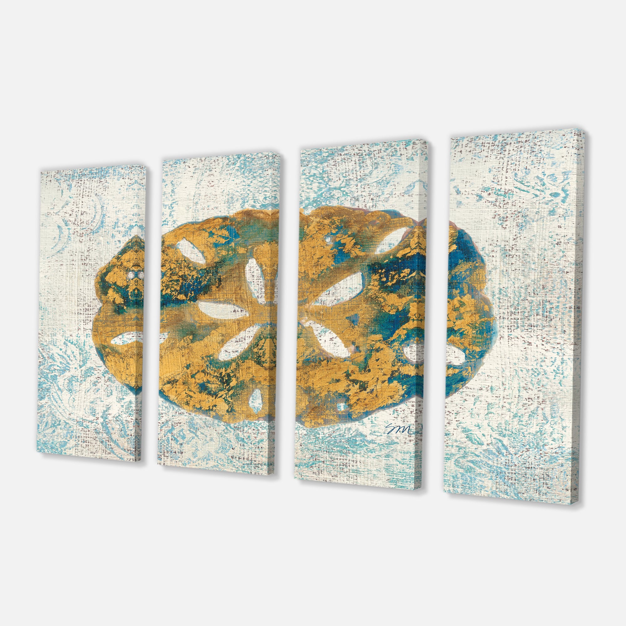 Designart - Coastal Pastel seashells II