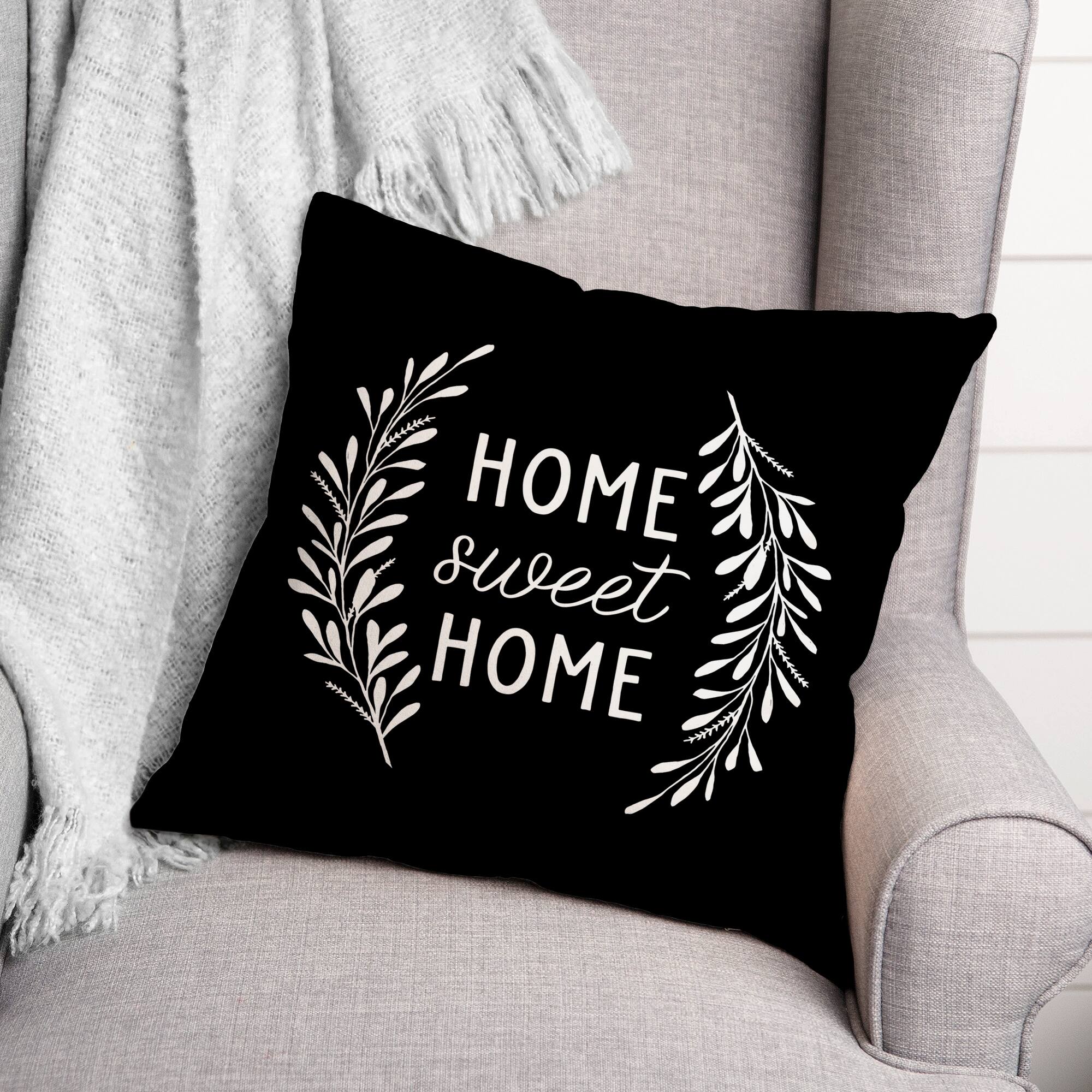 18" x 18" Home Sweet Home Versatile Throw Pillow