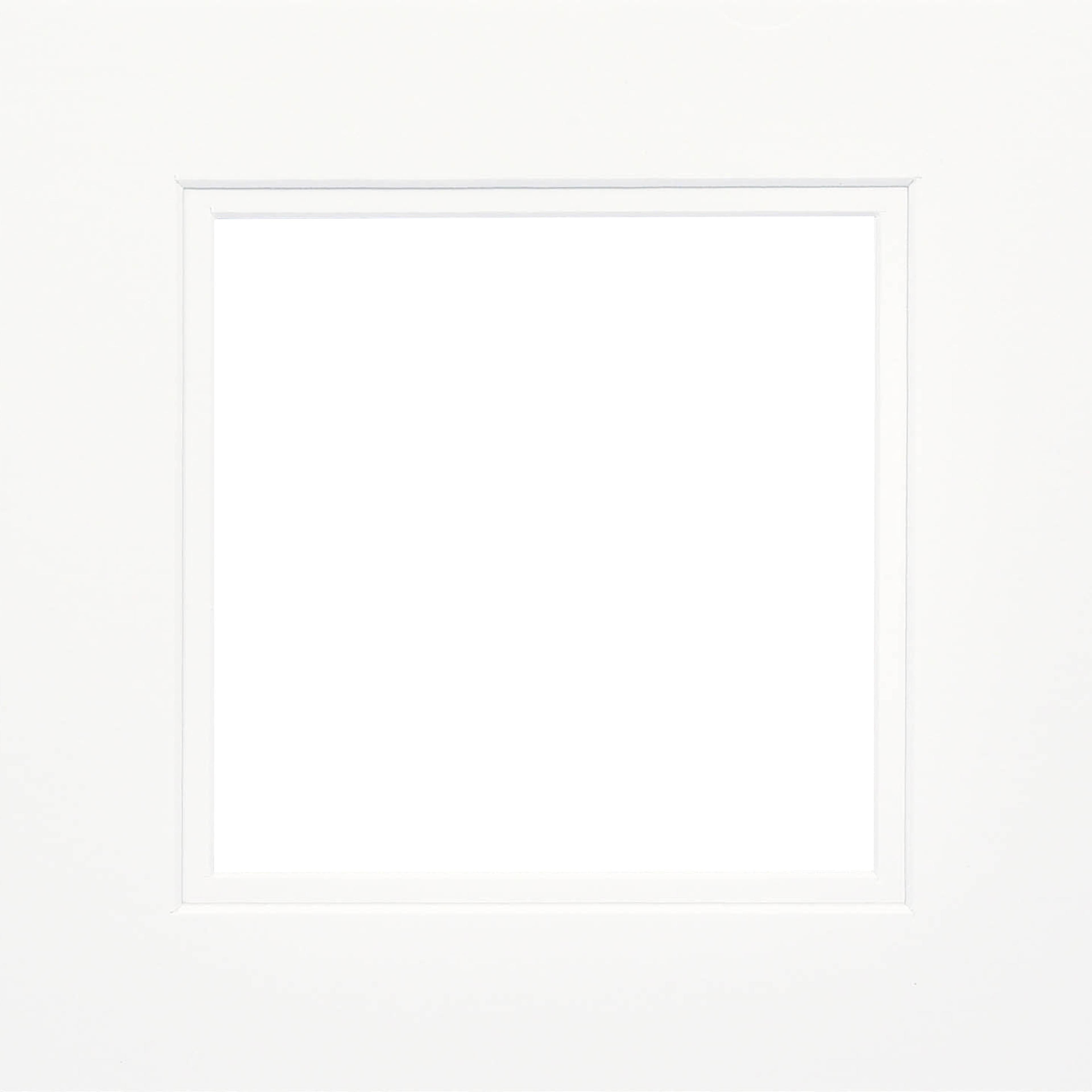 8&#x22; x 8&#x22; Brazilian White Double Mat by Studio D&#xE9;cor&#xAE;, 5&#x22; x 5&#x22; Opening Size