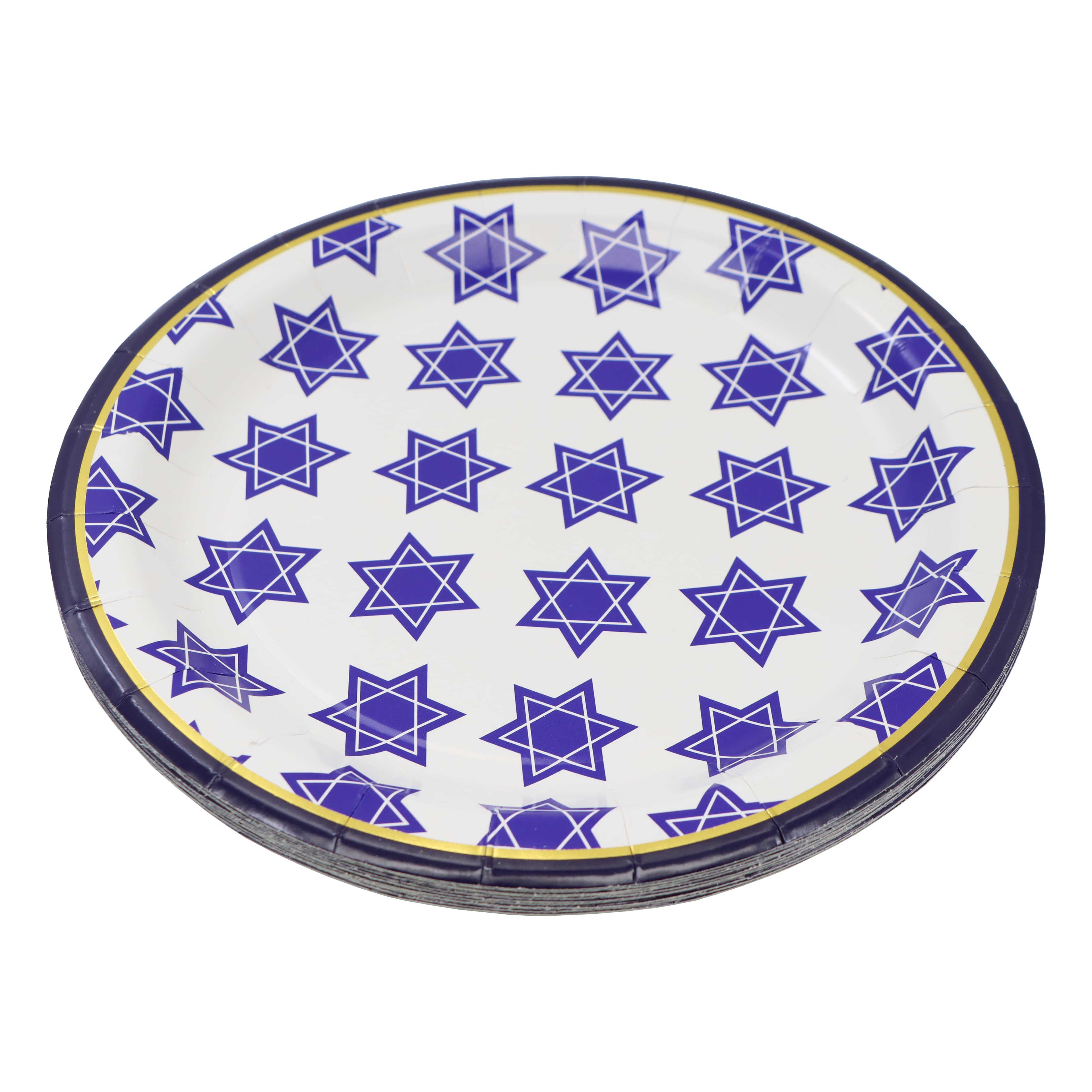 9" Star of David Paper Plates, 12ct. by Ashland®
