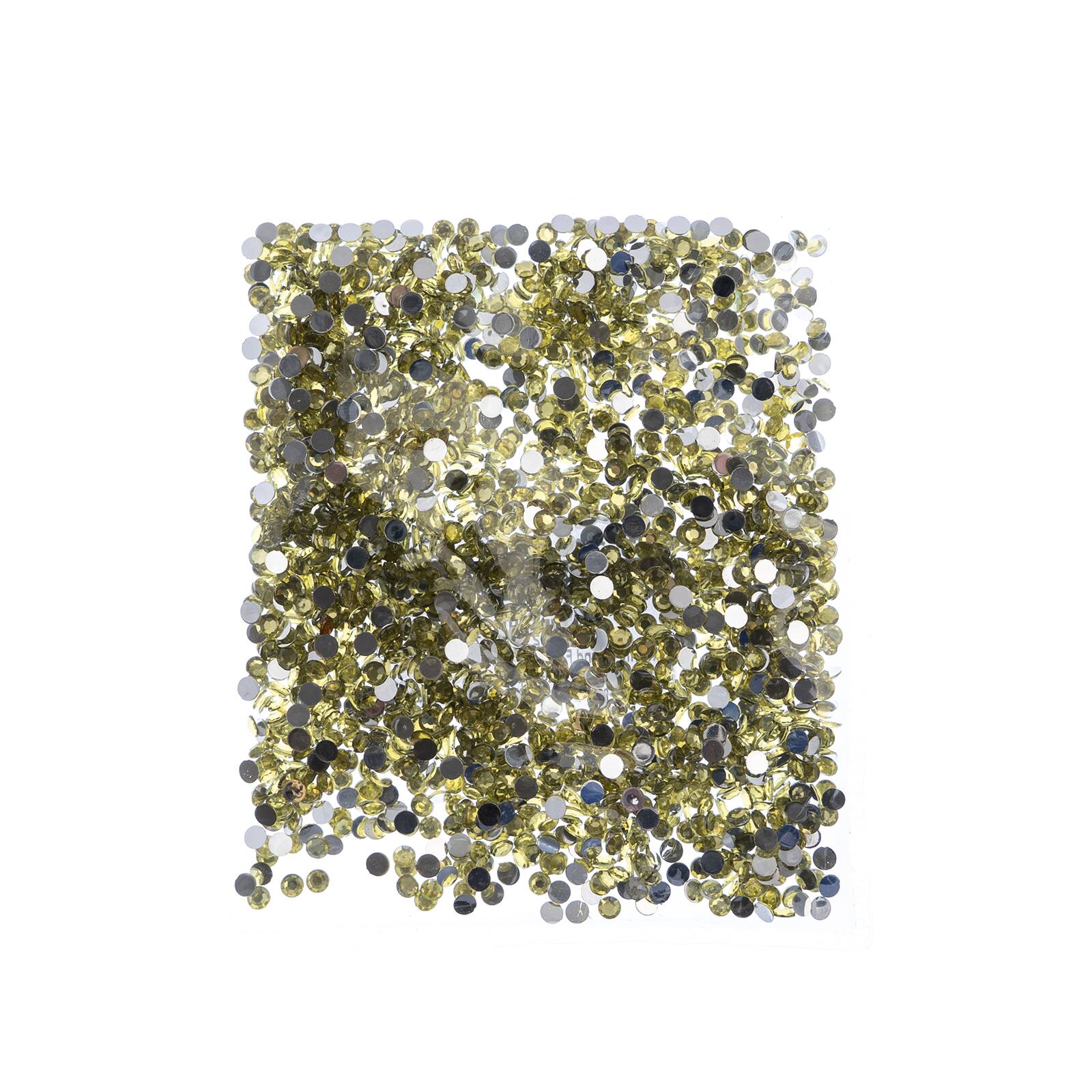 John Bead Acrylic Round Flat Back Rhinestones, 4mm