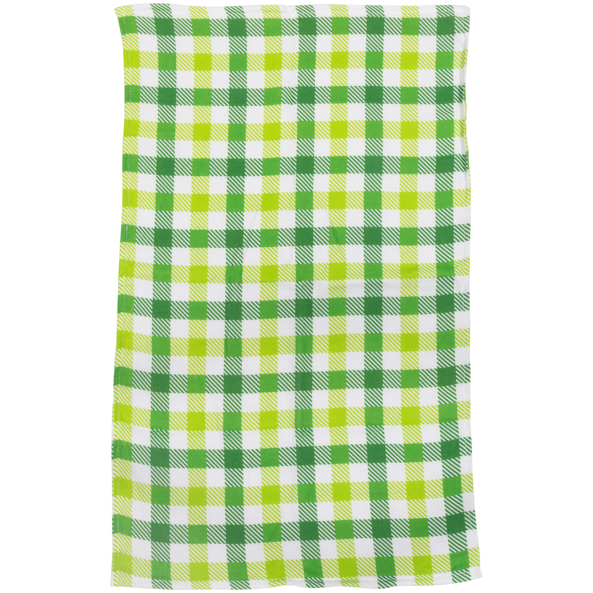 Shamrocks &#x26; Plaid Kitchen Tea Towels Set