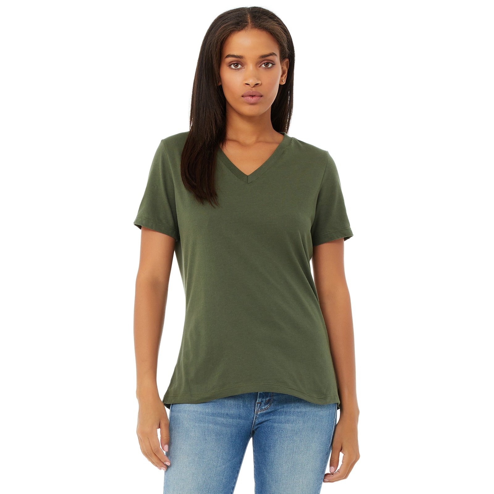 BELLA+CANVAS&#xAE; Women&#x27;s Relaxed V-Neck Heather T-Shirt