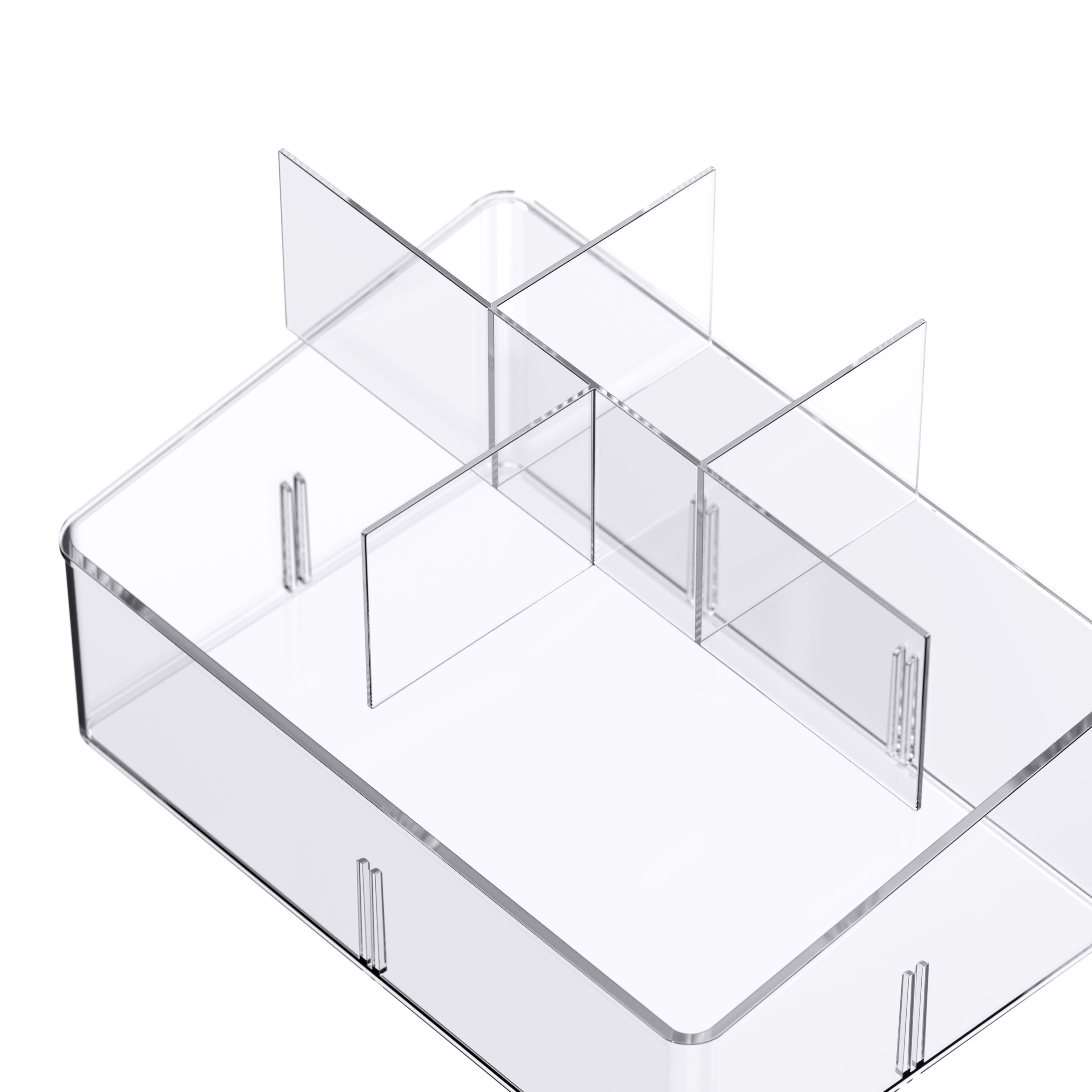 Small Clear Stacking Plastic Desktop Organizer by Simply Tidy®