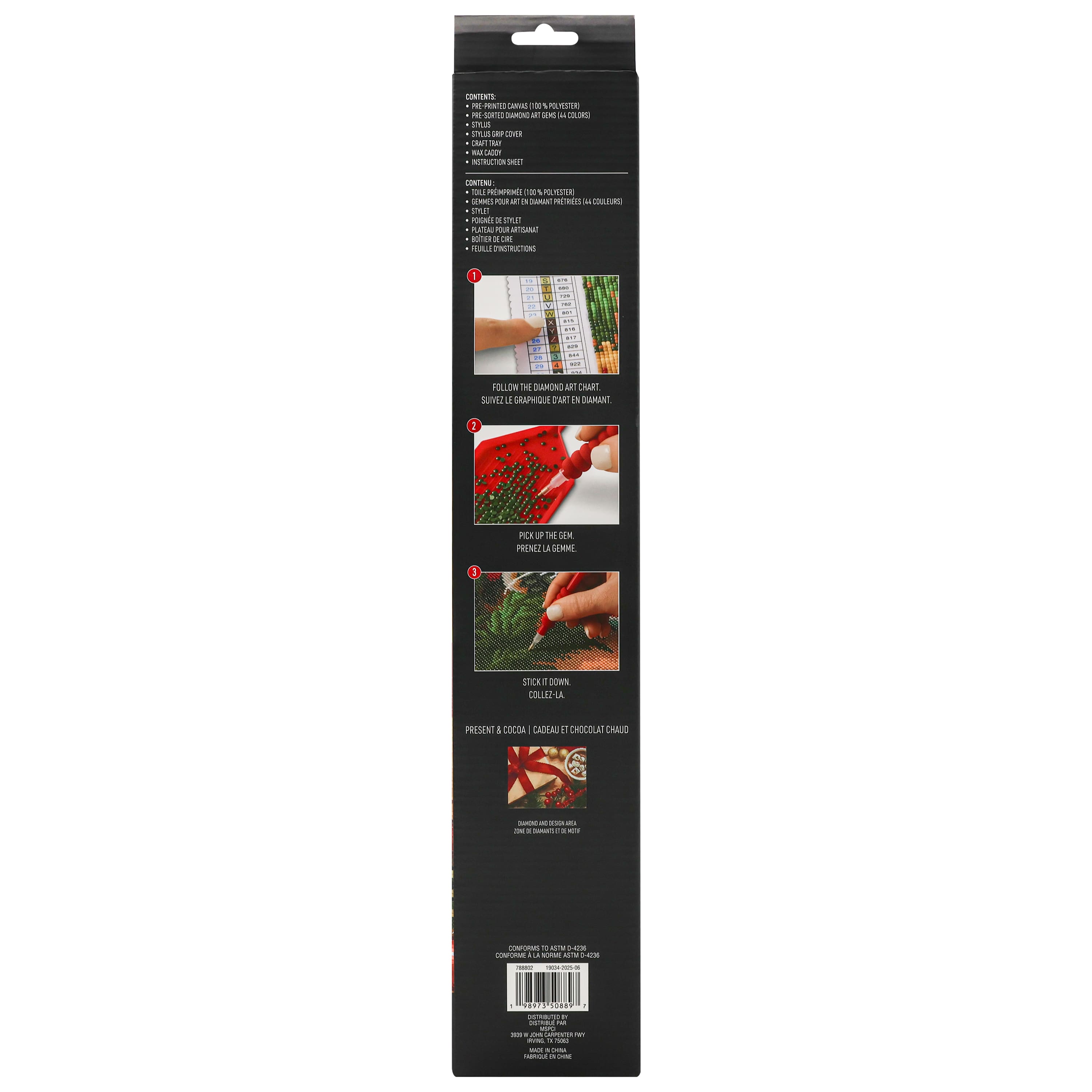 16&#x22; x 20&#x22; Present &#x26; Cocoa Diamond Art Kit by Make Market&#xAE;