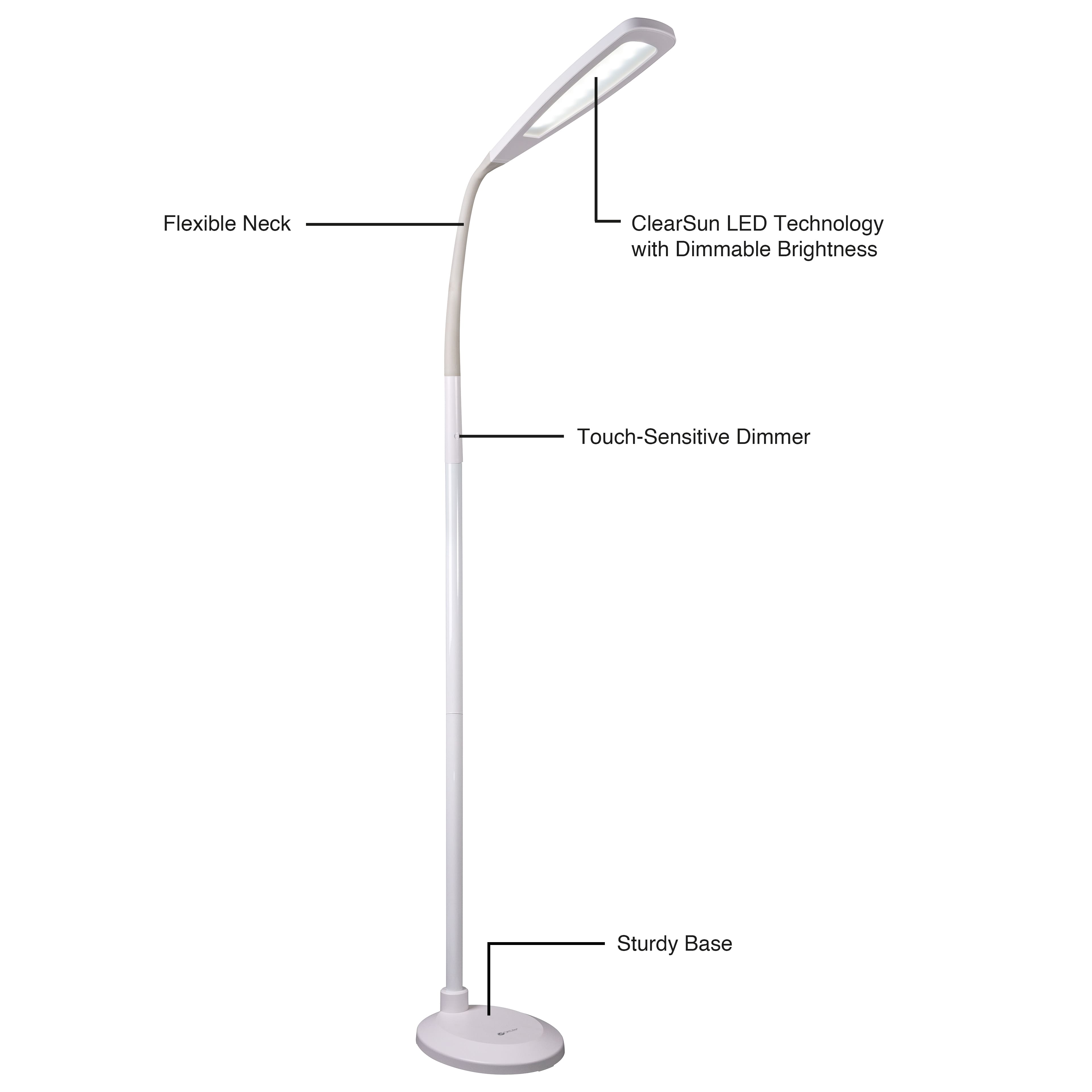 OttLite Natural Daylight LED Flex Floor Lamp