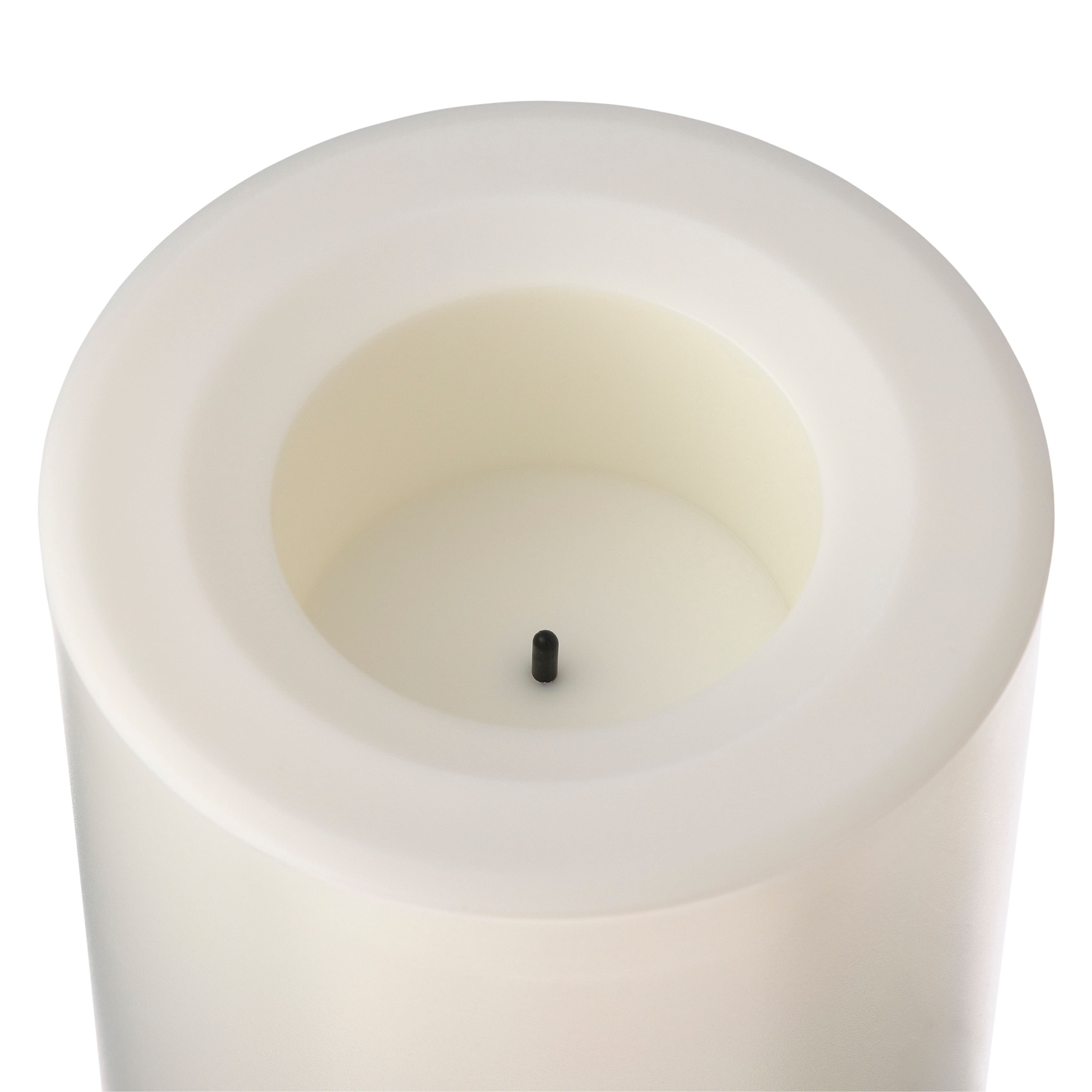 12 Pack: 3" x 4" White LED Outdoor Pillar Candle by Ashland®