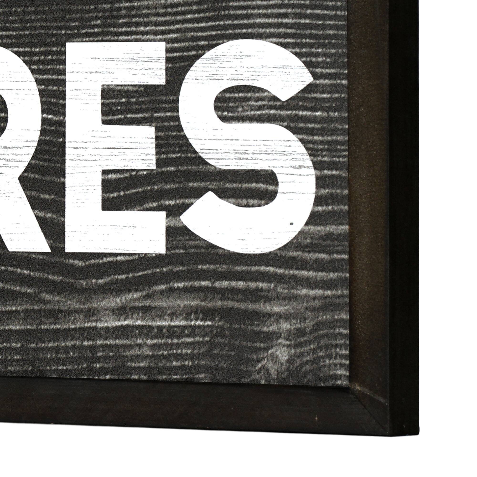 36&#x22; Rods, Reels, Lures Wood Novelty Wall Sign