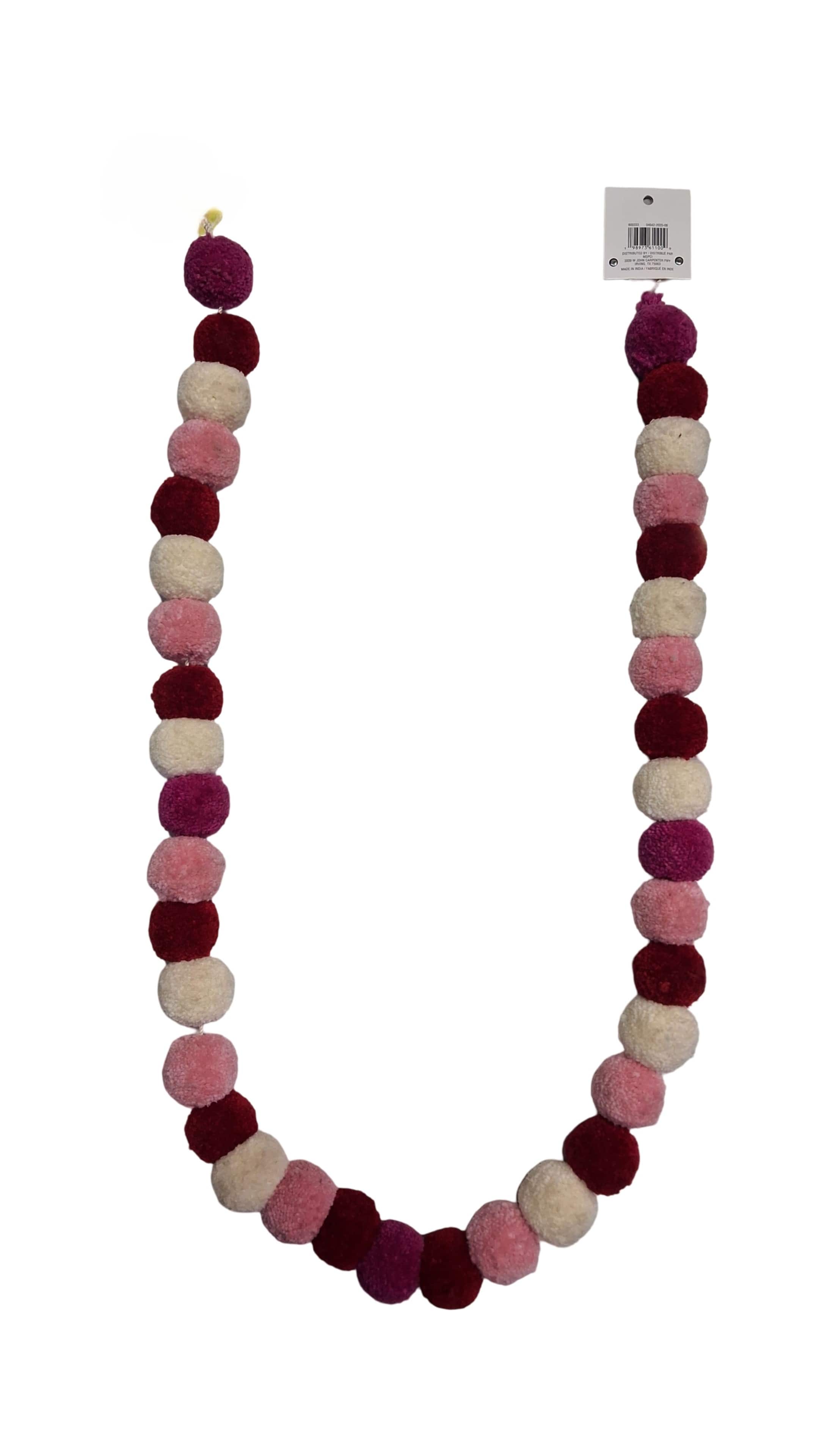 6ft. Pink Pom Pom Garland by Celebrate It™