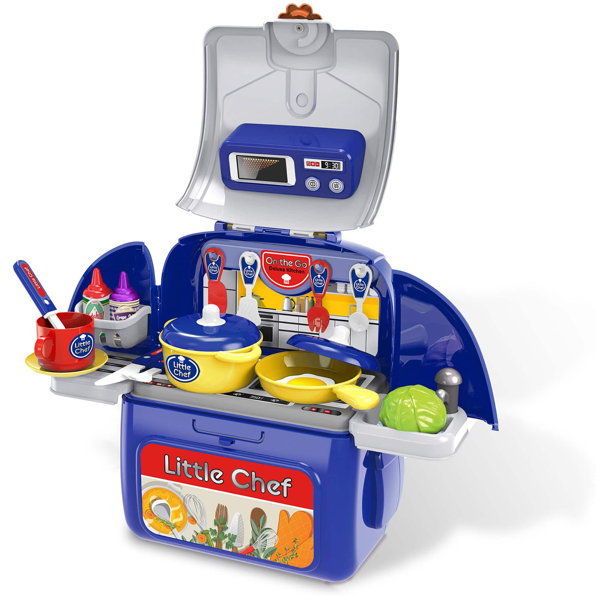 Kid Galaxy&#xAE; On the Go Backpack Pretend Cooking Play Set