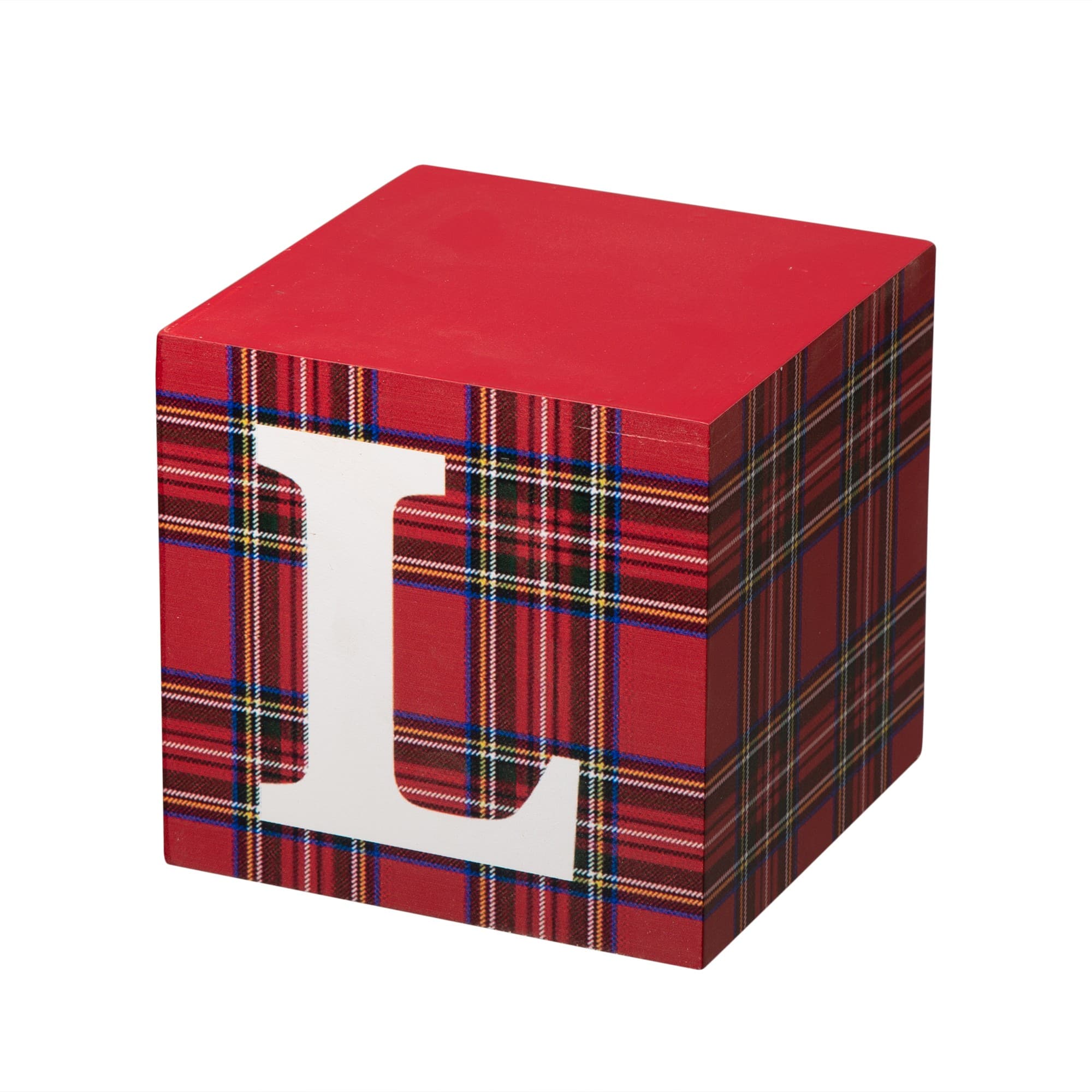 Glitzhome® 3.5ft. Wooden Plaid Believe Porch Décor