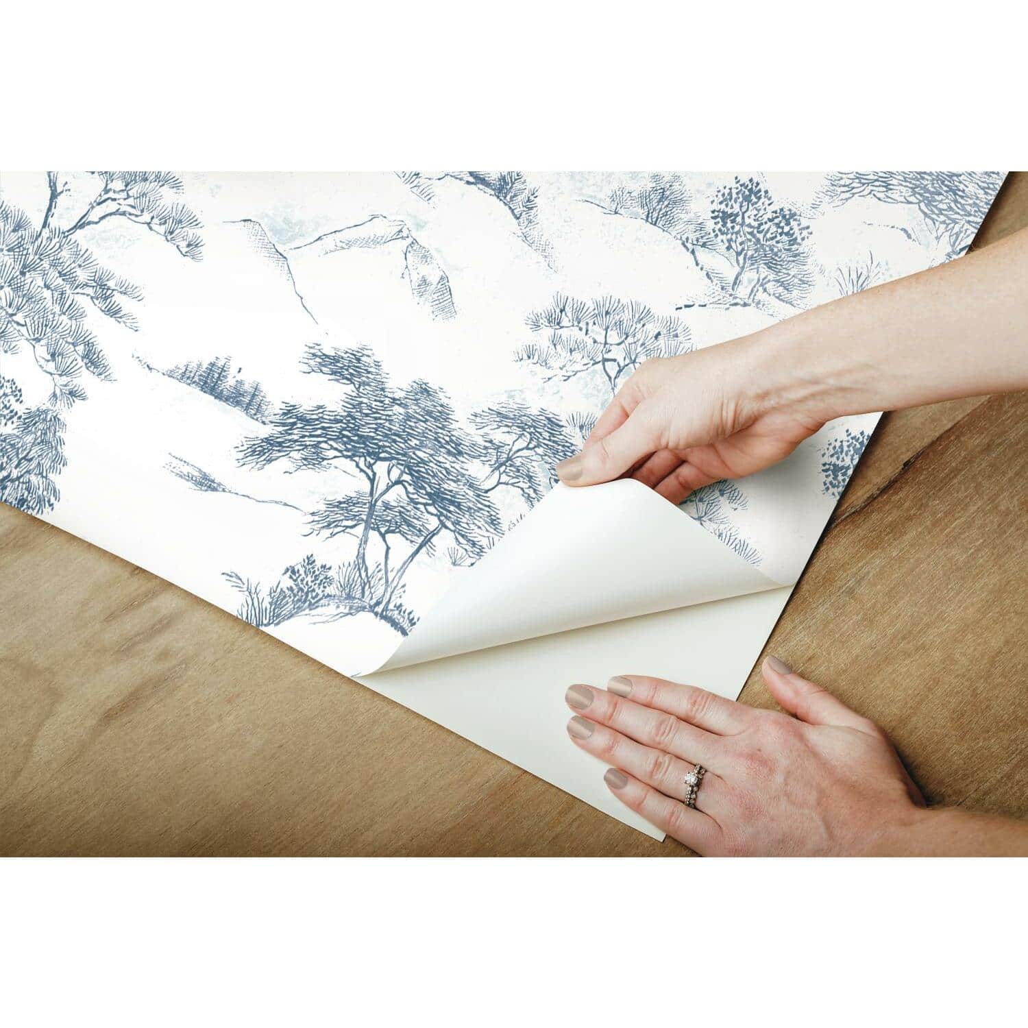 RoomMates Oriental Toile Peel & Stick Wallpaper