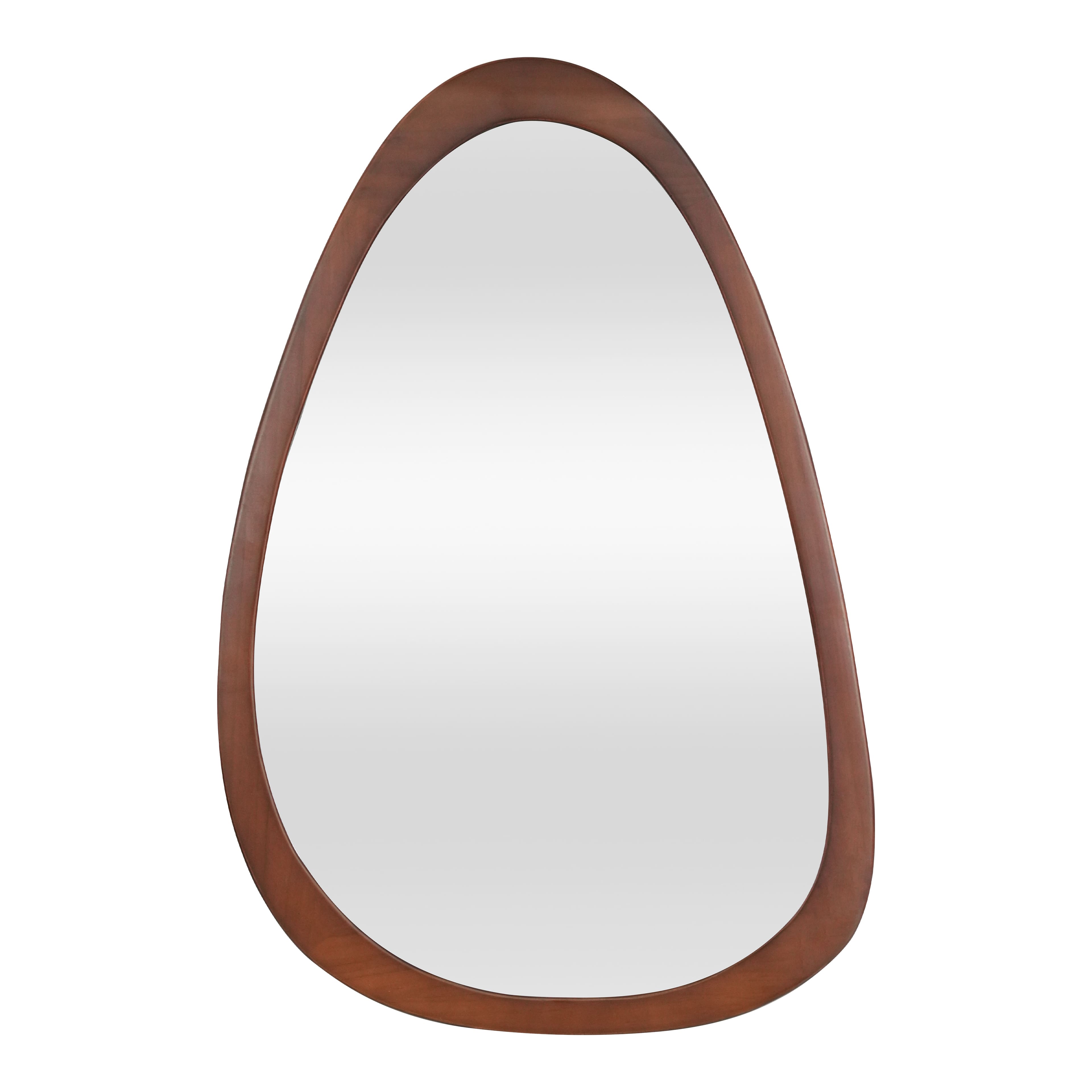 26" Natural Wood Frame Organic-Shaped Decorative Mirror by Ashland®