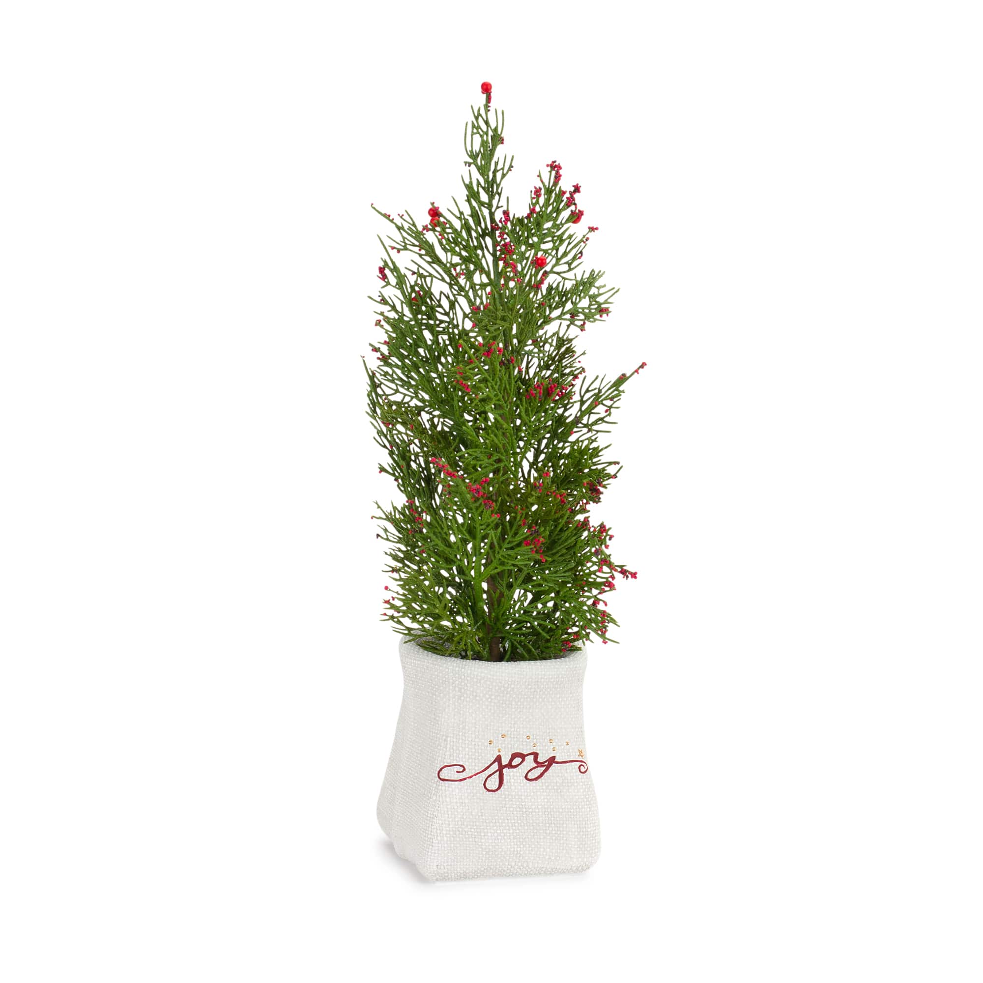 14.25&#x22; &#x26; 16.5&#x22; Unlit Pine Artificial Potted Christmas Tree Set