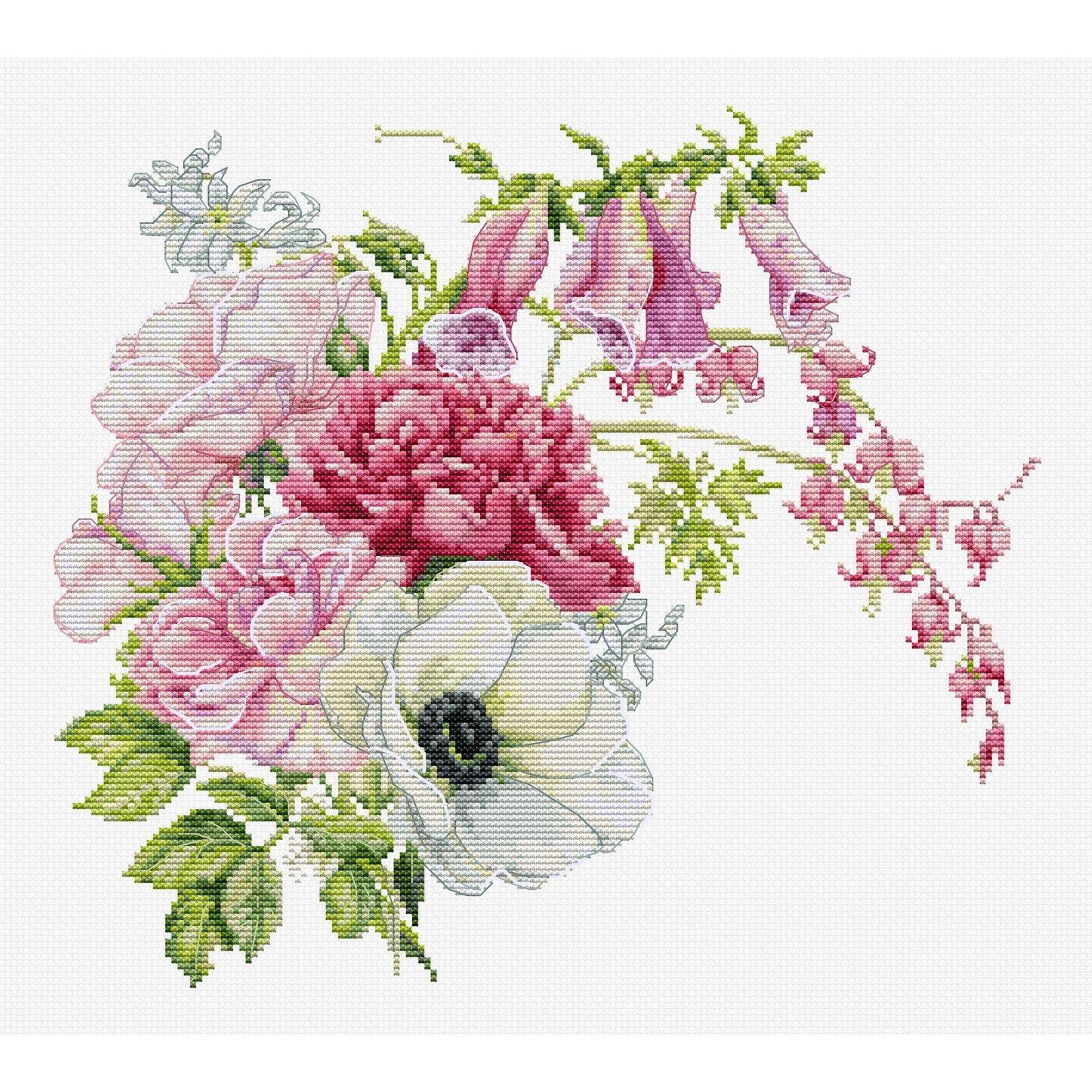 Luca-S Spring Bouquet Counted Cross Stitch Kit