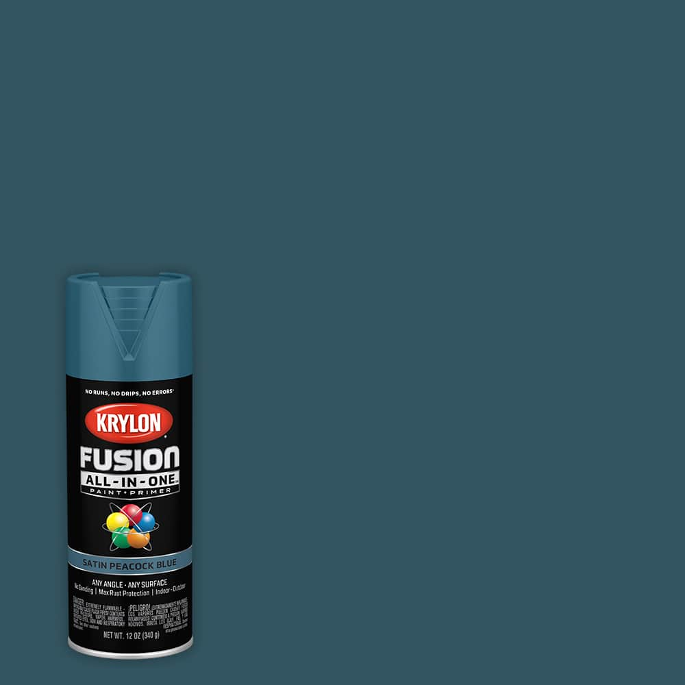 Krylon&#xAE; Fusion All-In-One&#x2122; Satin Paint &#x26; Primer, Satin Peacock Blue