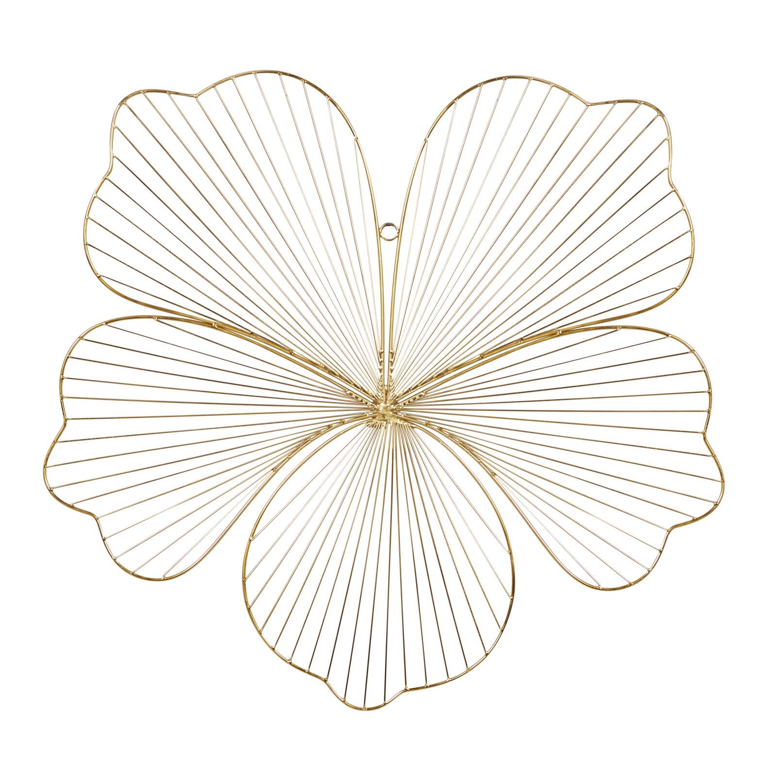 CosmoLiving by Cosmopolitan Gold Floral Glam Wall Décor Set