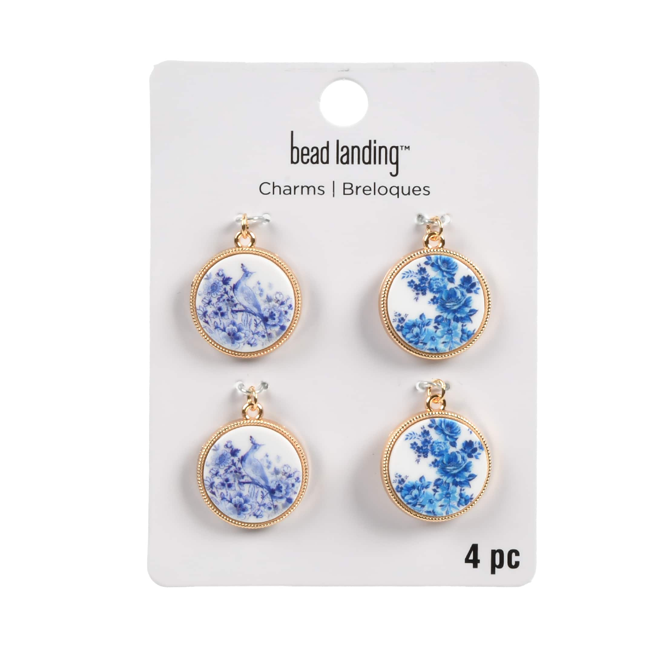 Vintage Floral Print Charm Set by Bead Landing&#x2122;