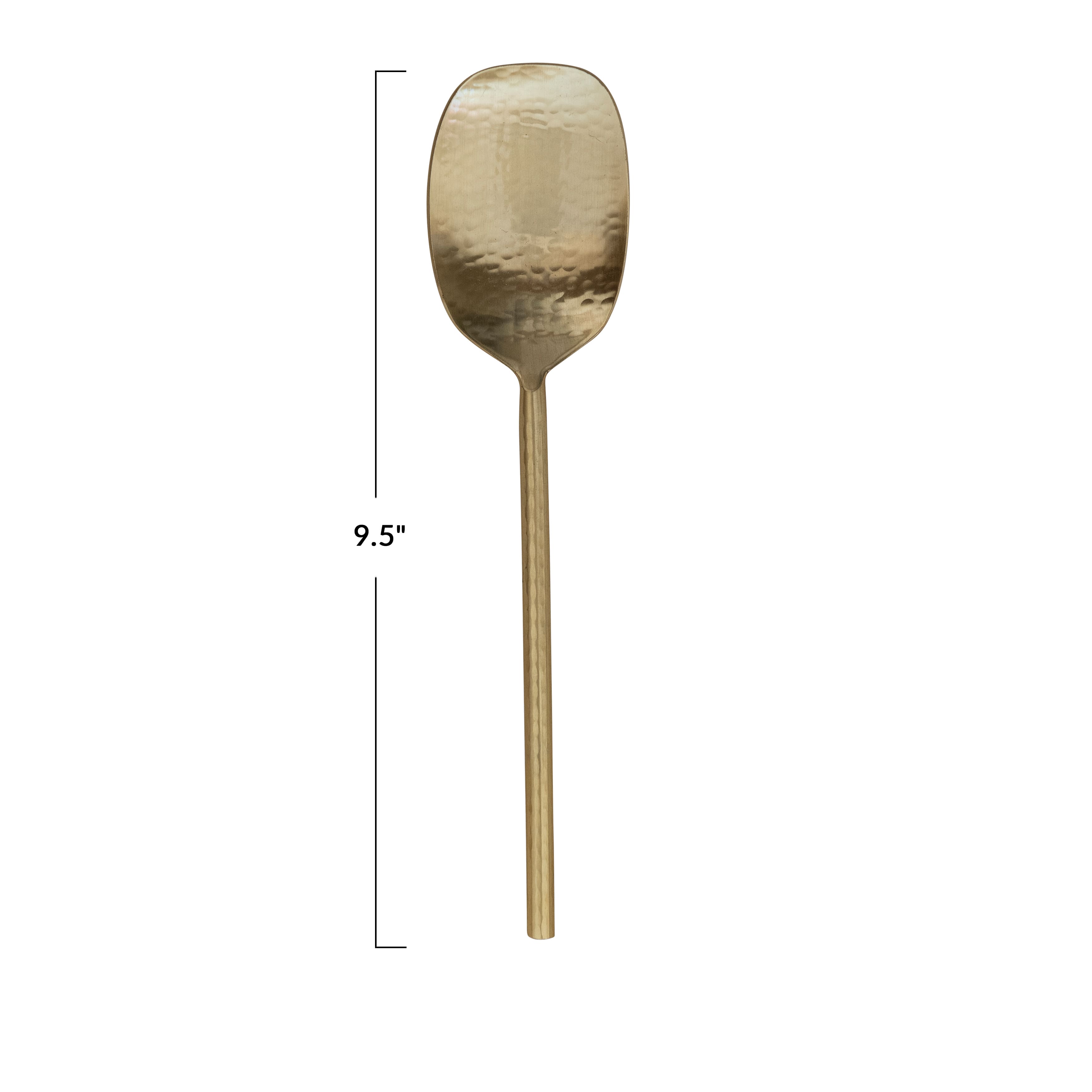 Hello Honey® 9.5" Golden Hammered Stainless Steel Serving Spoon