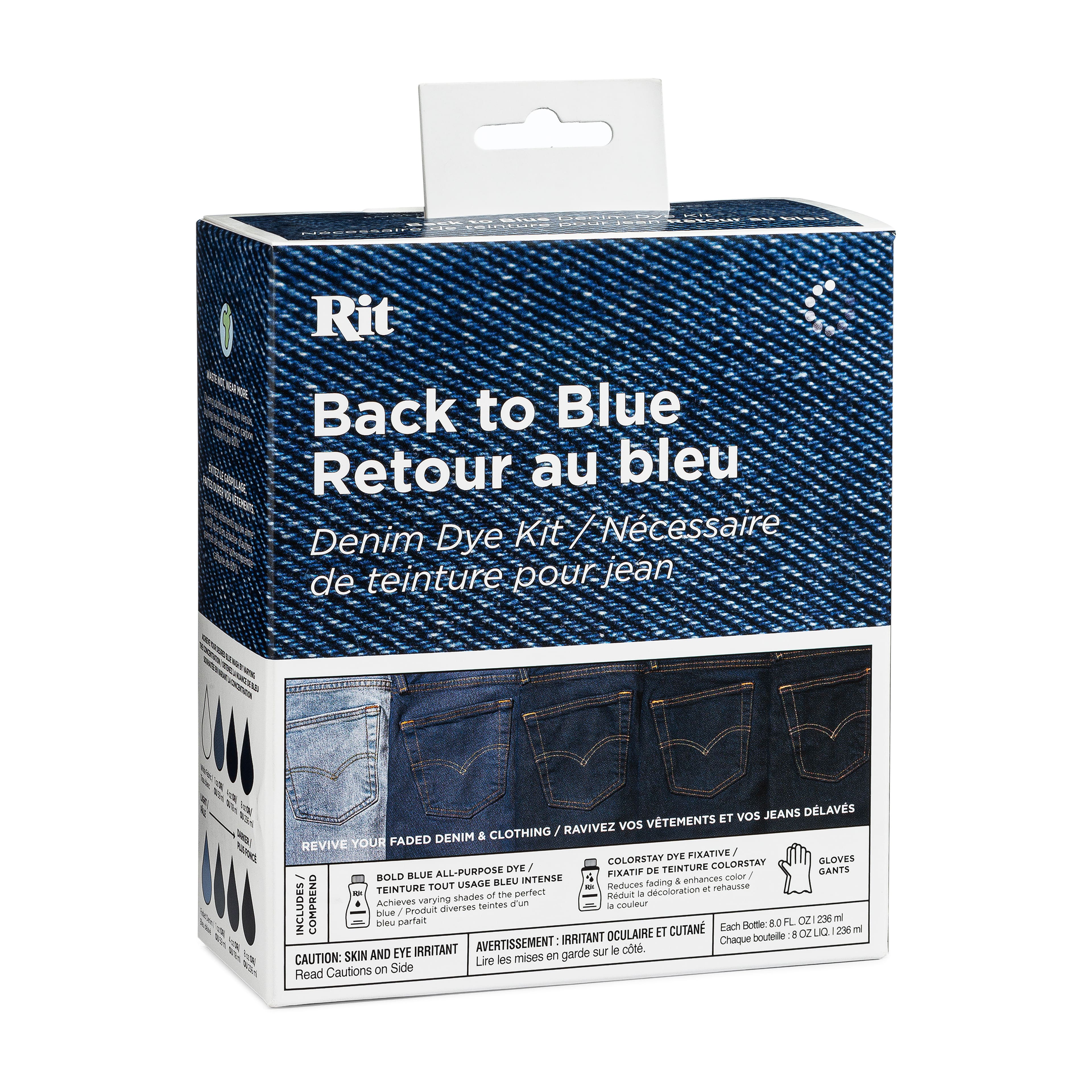 Rit® Back to Blue Denim Dye Kit