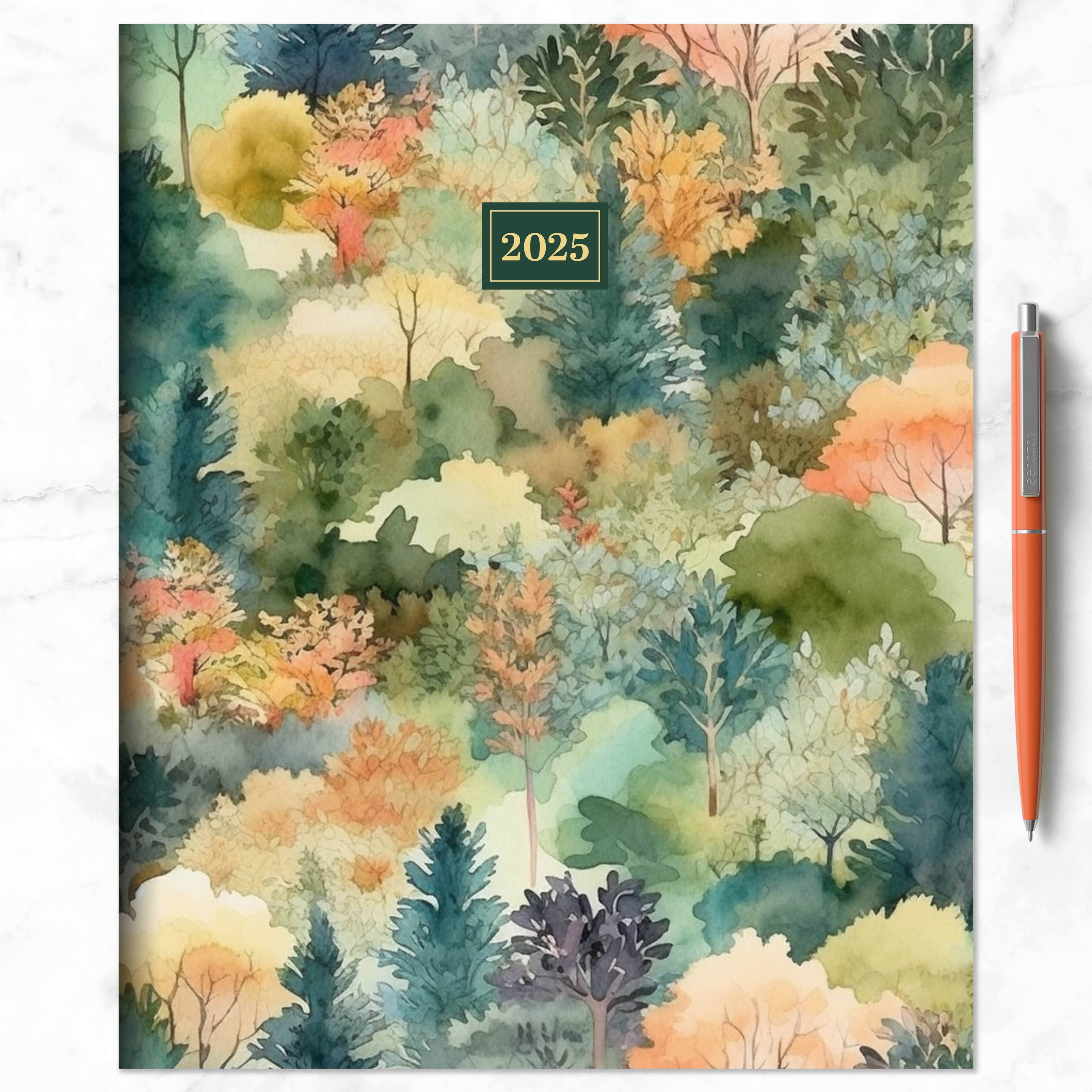 TF Publishing 2025 Mural of Trees Large Monthly Planner