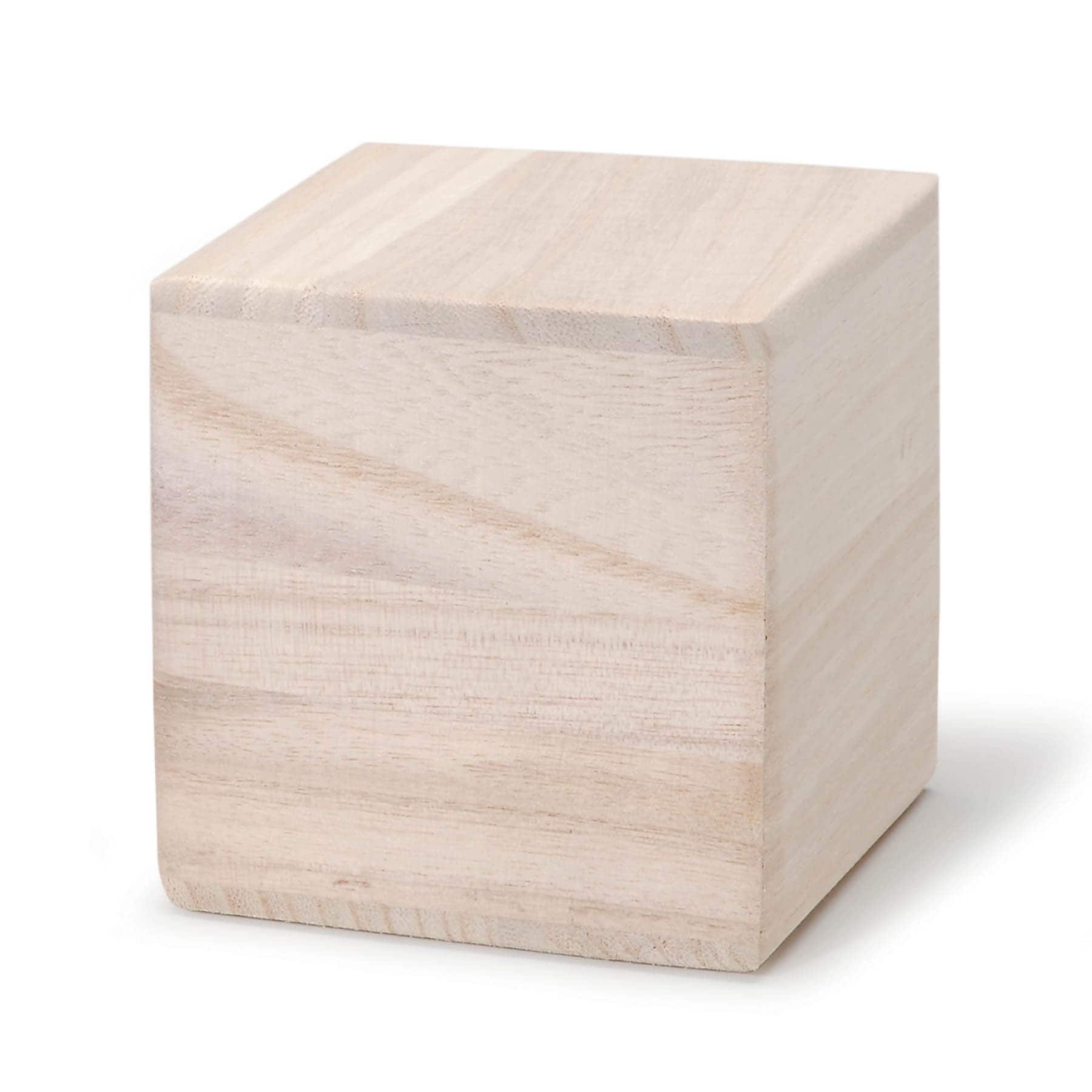 Darice® Unfinished Wooden Cube Block 