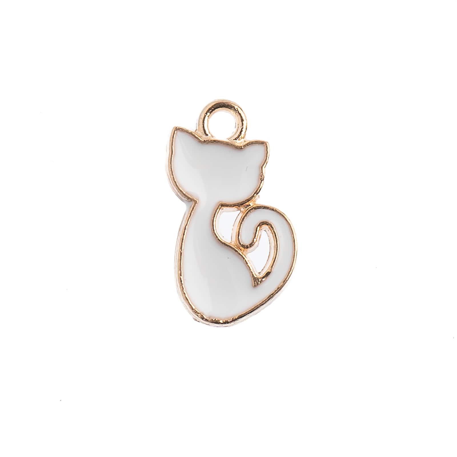 John Bead Sweet & Petite Retro Cat Charms, 10ct.