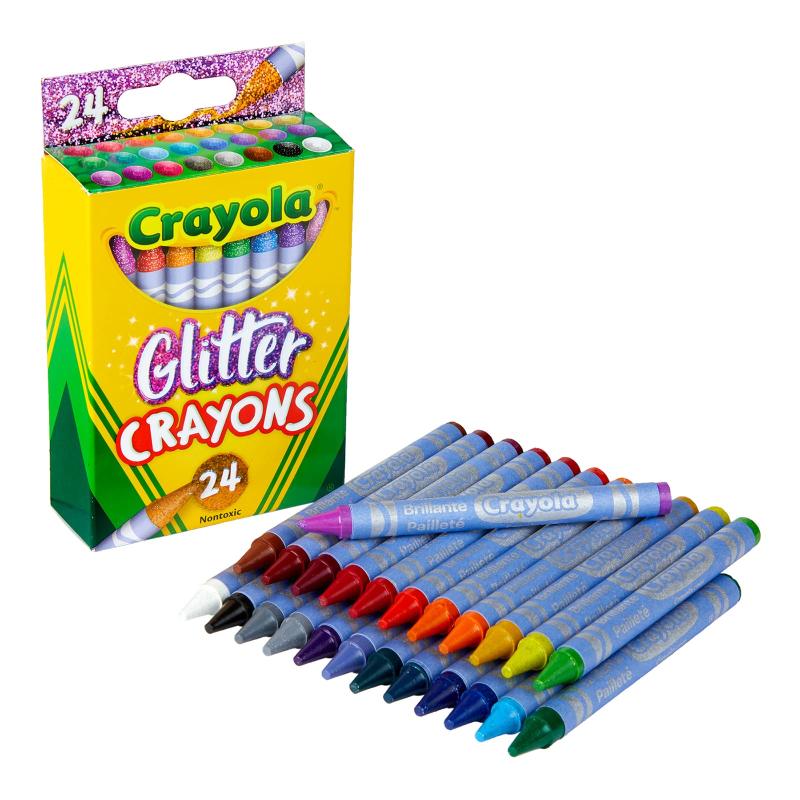 6 Packs: 24 ct. (144) Crayola&#xAE; Glitter Crayons