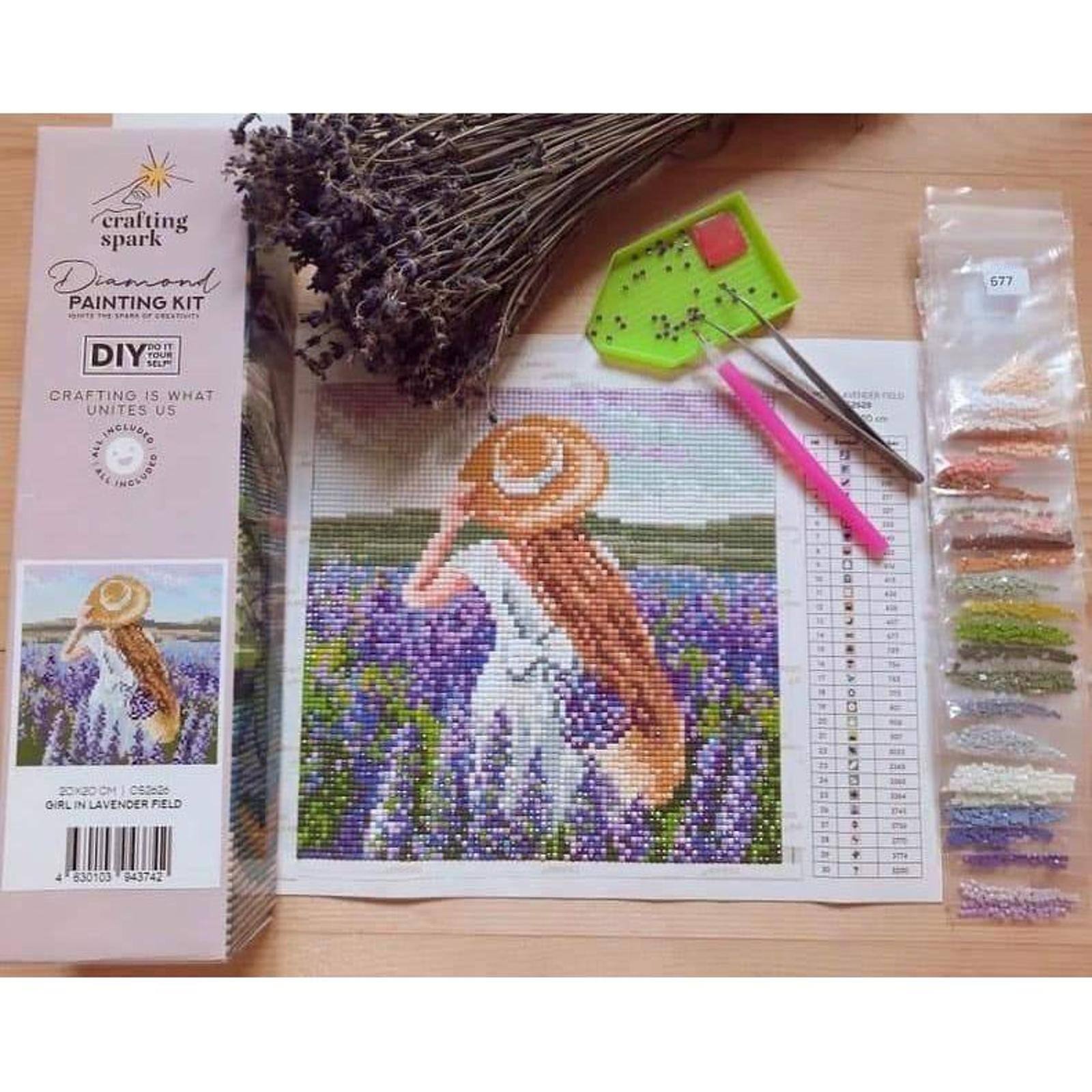 Crafting Spark Wise Cat Diamond Painting Kit